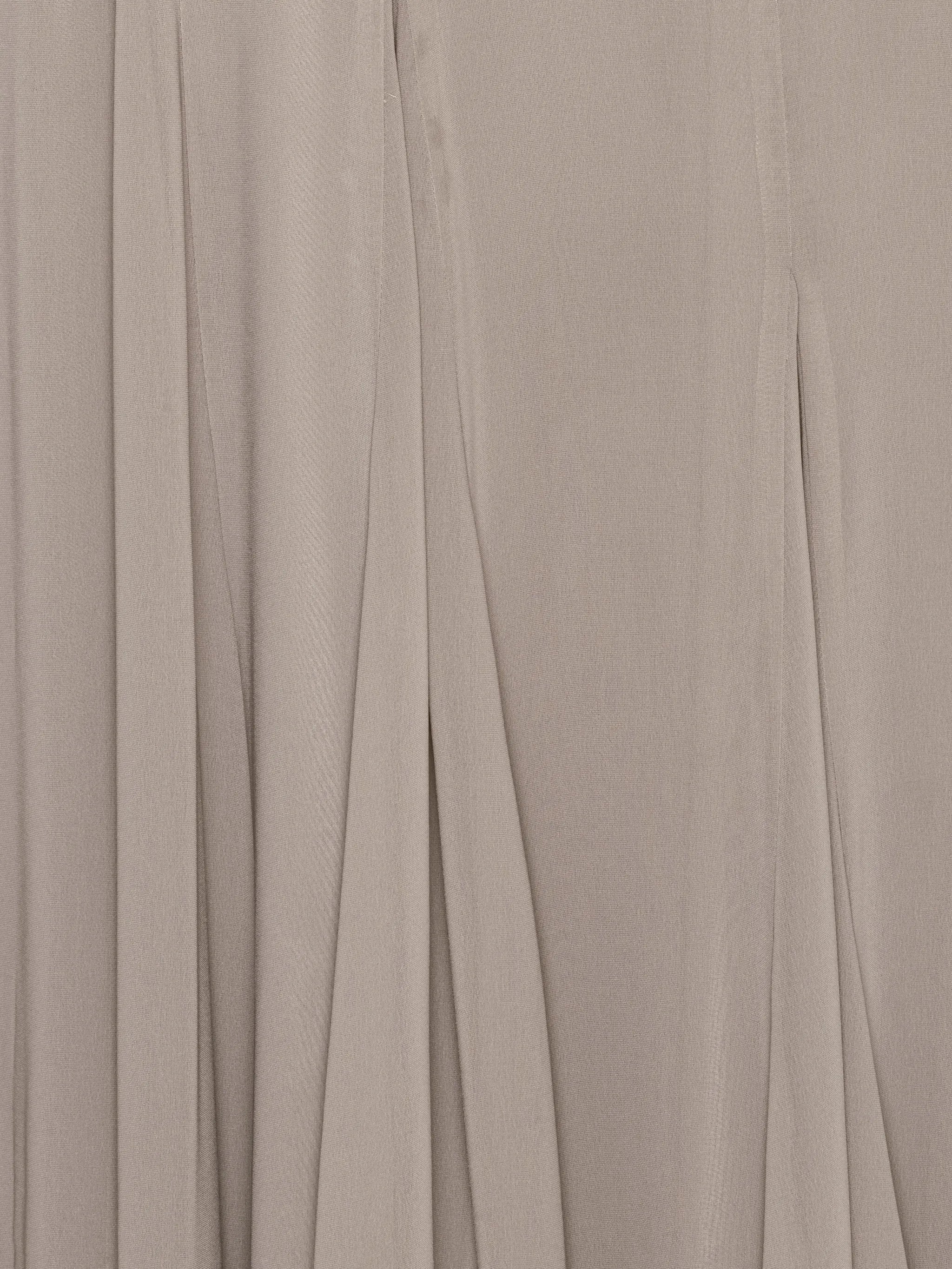 ROTATE BIRGER CHRISTENSEN WOMEN Chiffon Maxi Strap Dress Taupe
