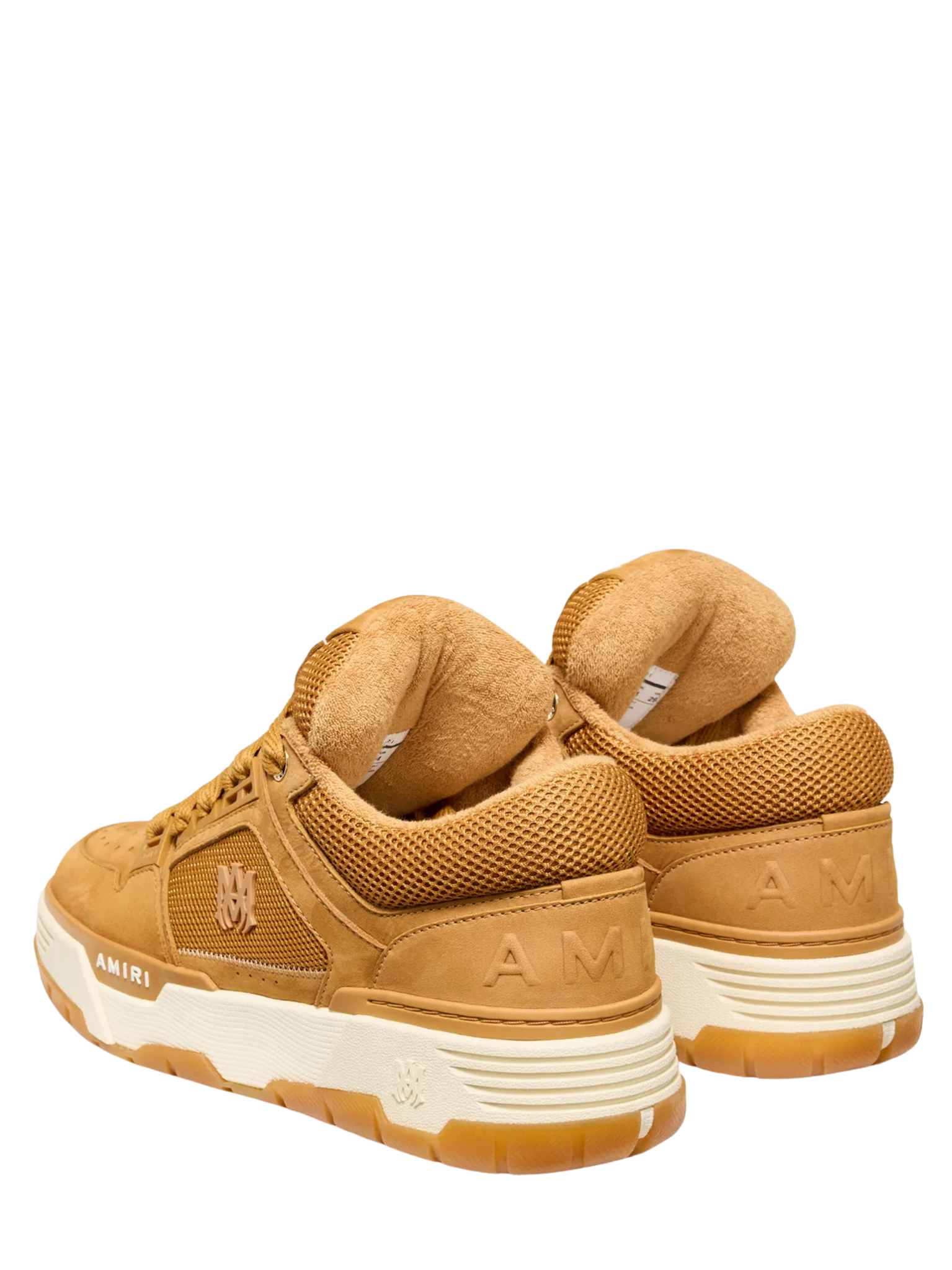 AMIRI MA Quad Debossed Nubuck Sneakers Wheat
