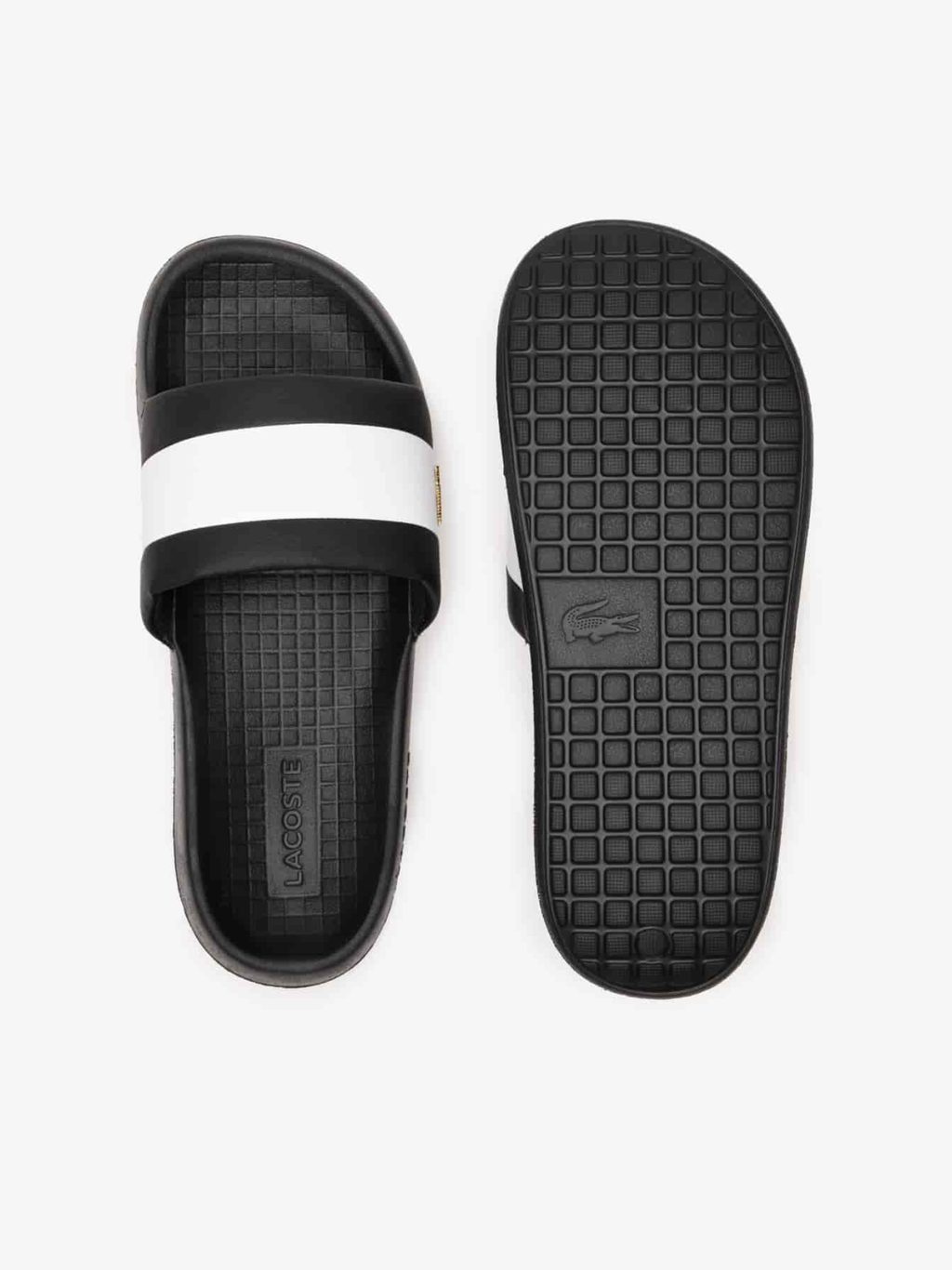 LACOSTE Serve Slide Hybrid Slides Black/White