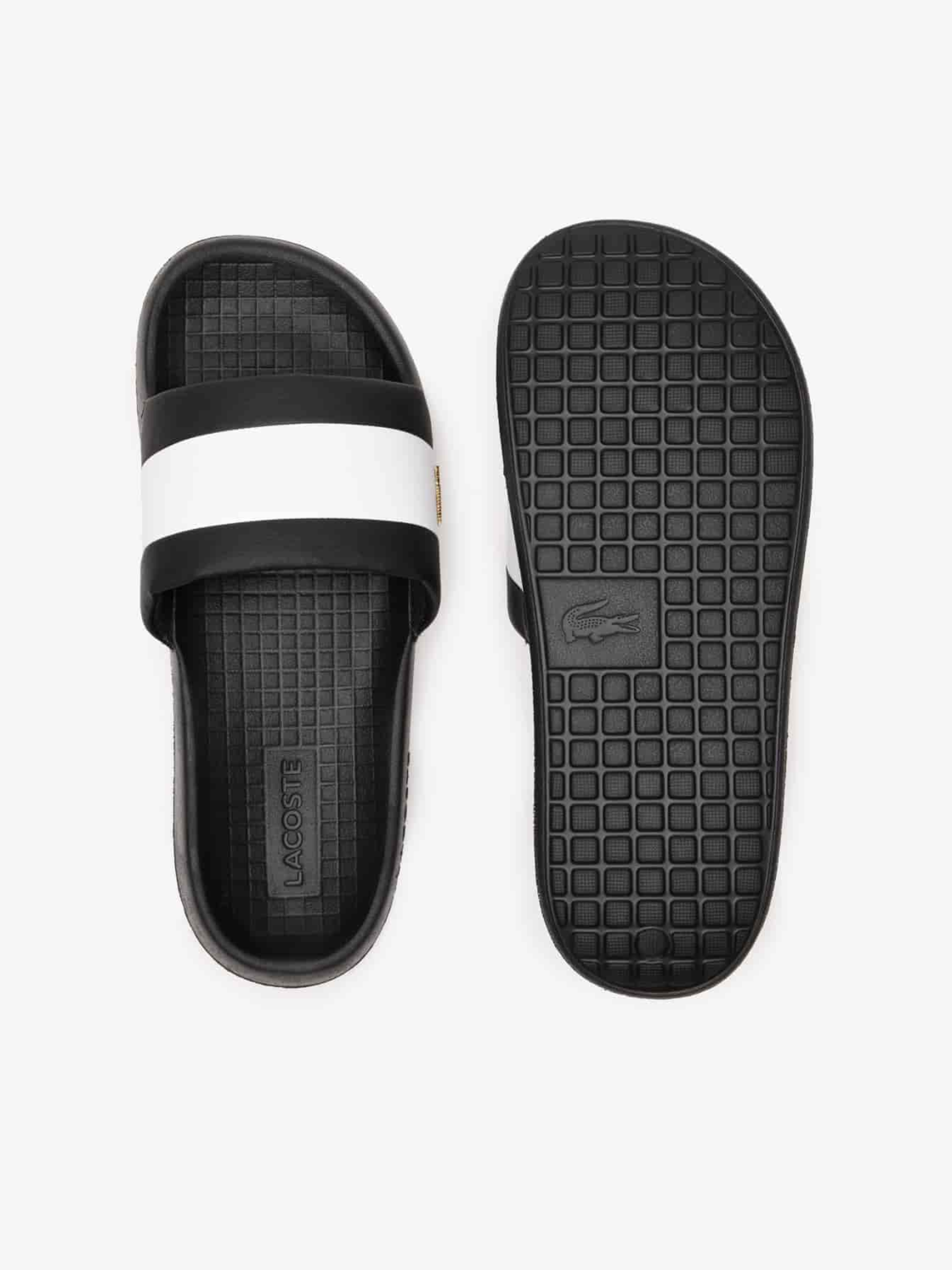 LACOSTE Serve Slide Hybrid Slides Black/White
