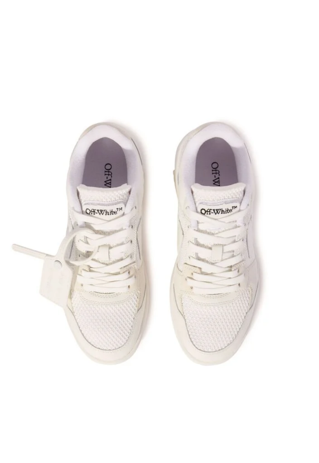 OFF WHITE WOMENS Out Of Office Slim Sneakers White/White