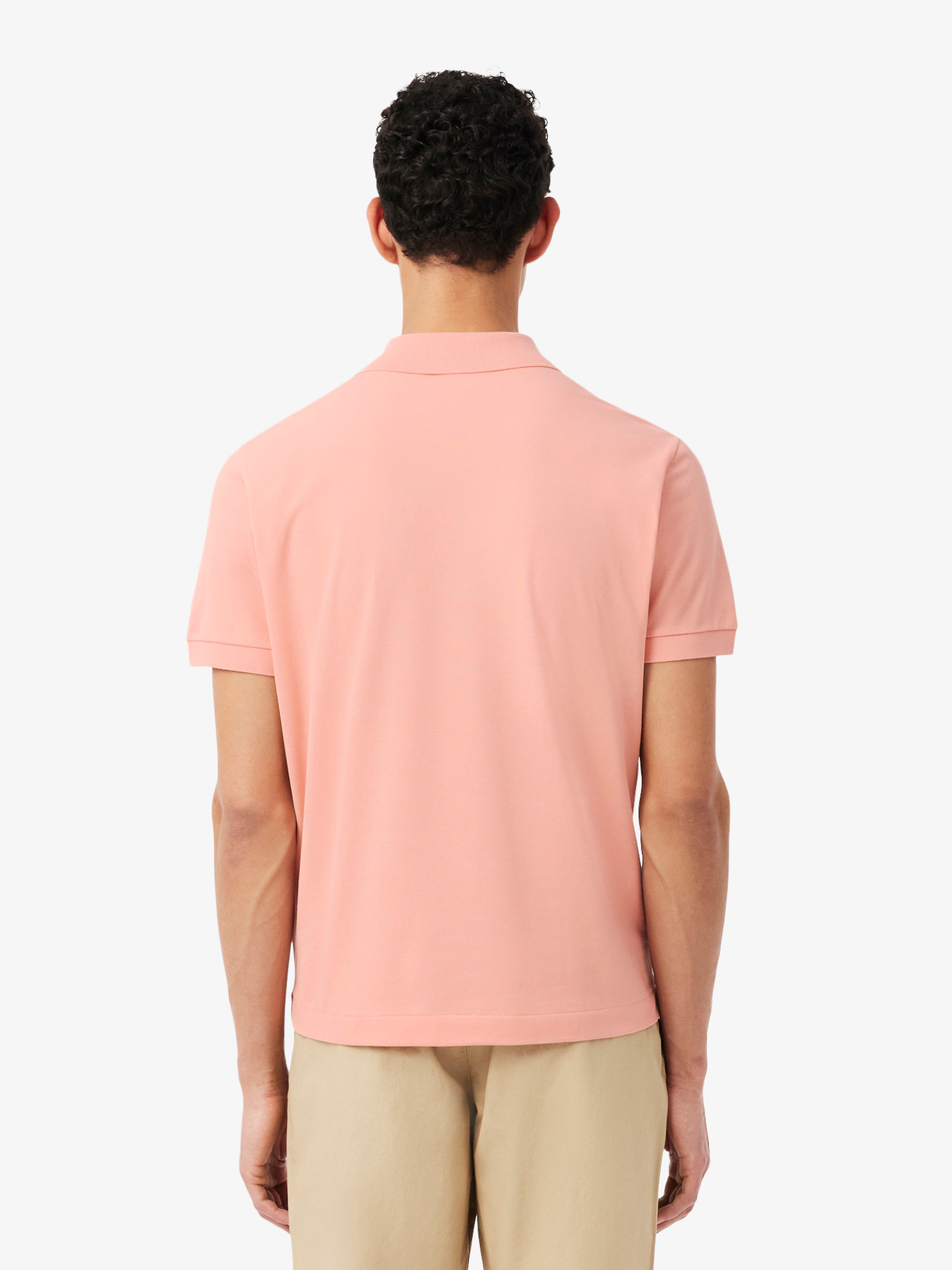 LACOSTE Classic Fit L.12.12 LIGHT Polo Shirt Coral Pink
