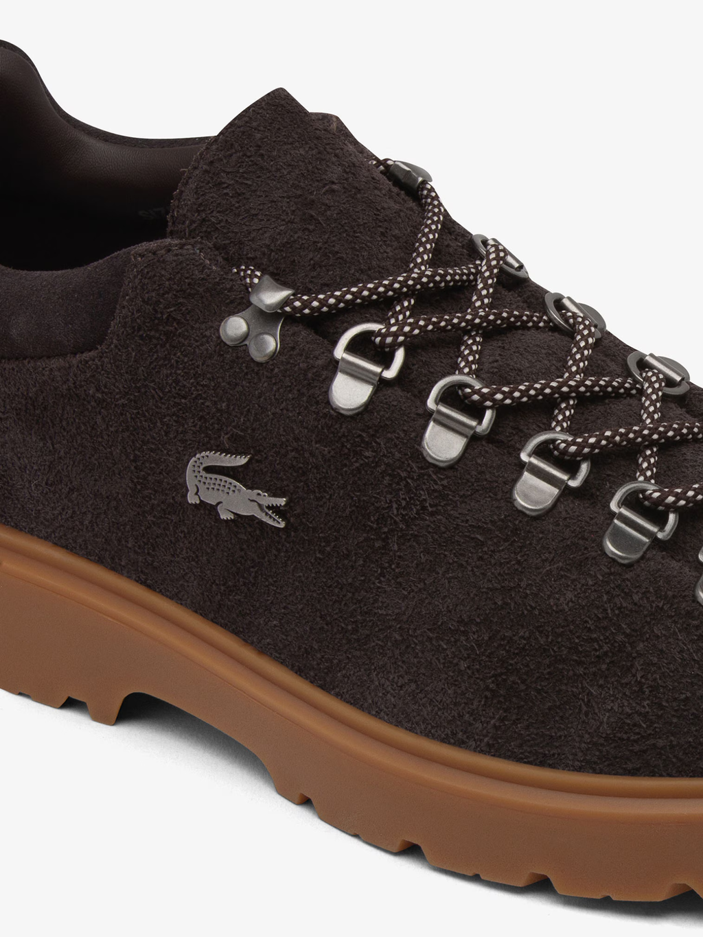 LACOSTE Baseshot Winter Suede Sneakers Dark Brown