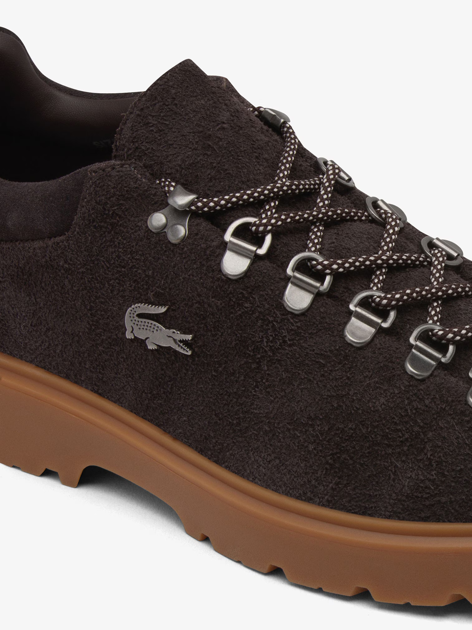 LACOSTE Baseshot Winter Suede Sneakers Dark Brown