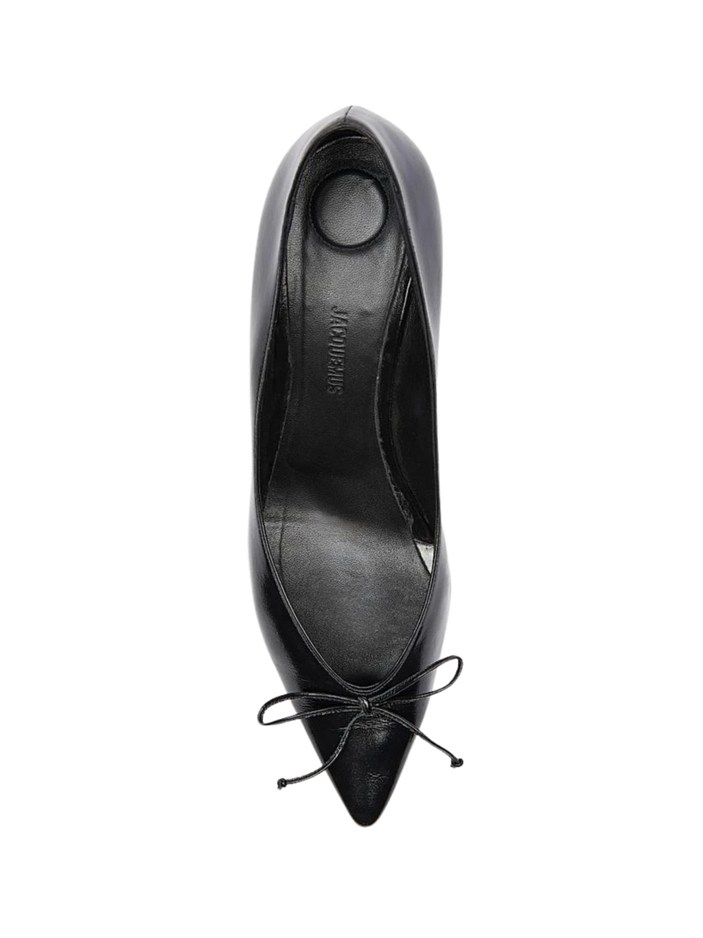 JACQUEMUS WOMEN Les Escarpins Tourni Leather Pumps Black