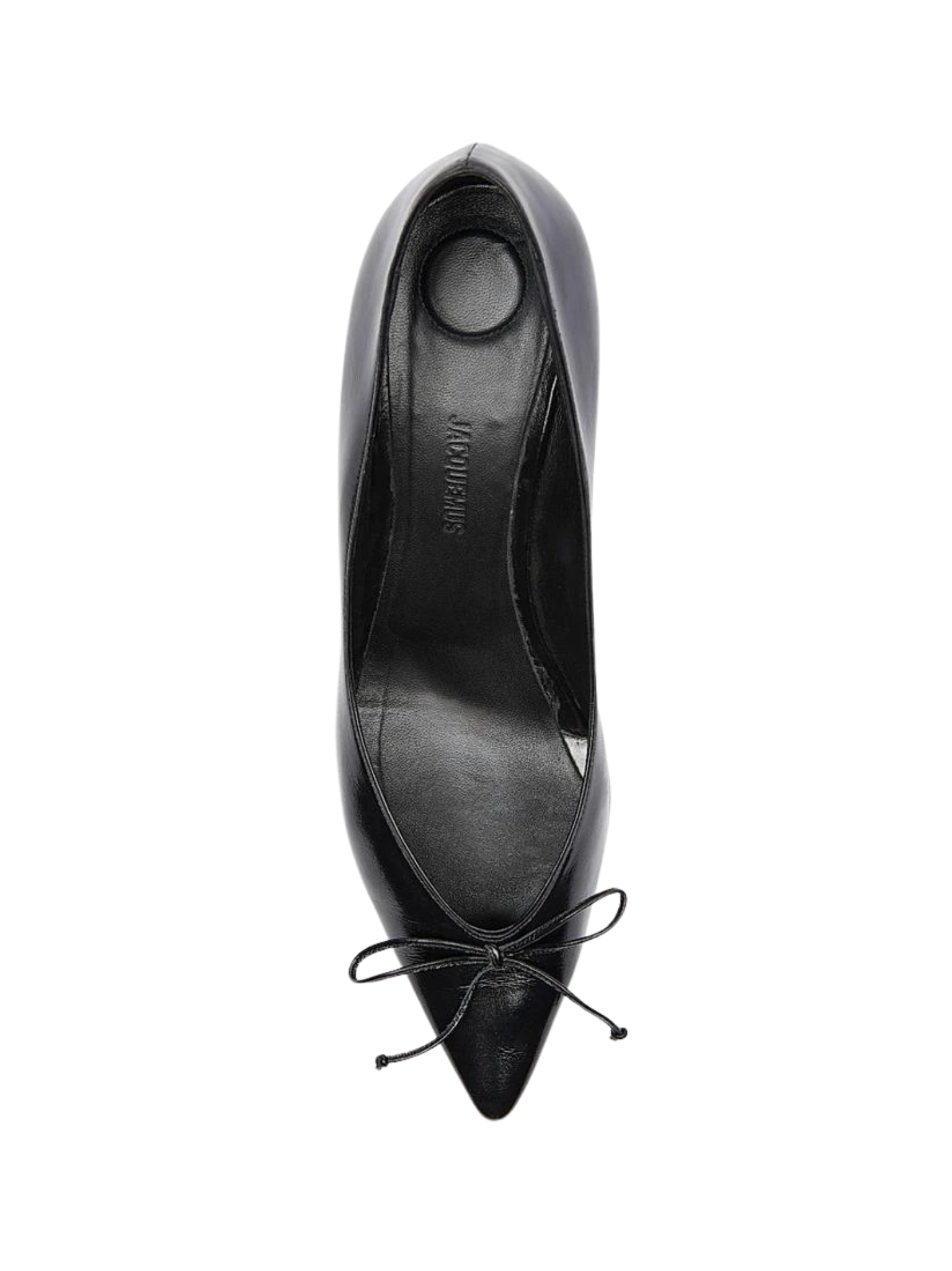 JACQUEMUS WOMEN Les Escarpins Tourni Leather Pumps Black