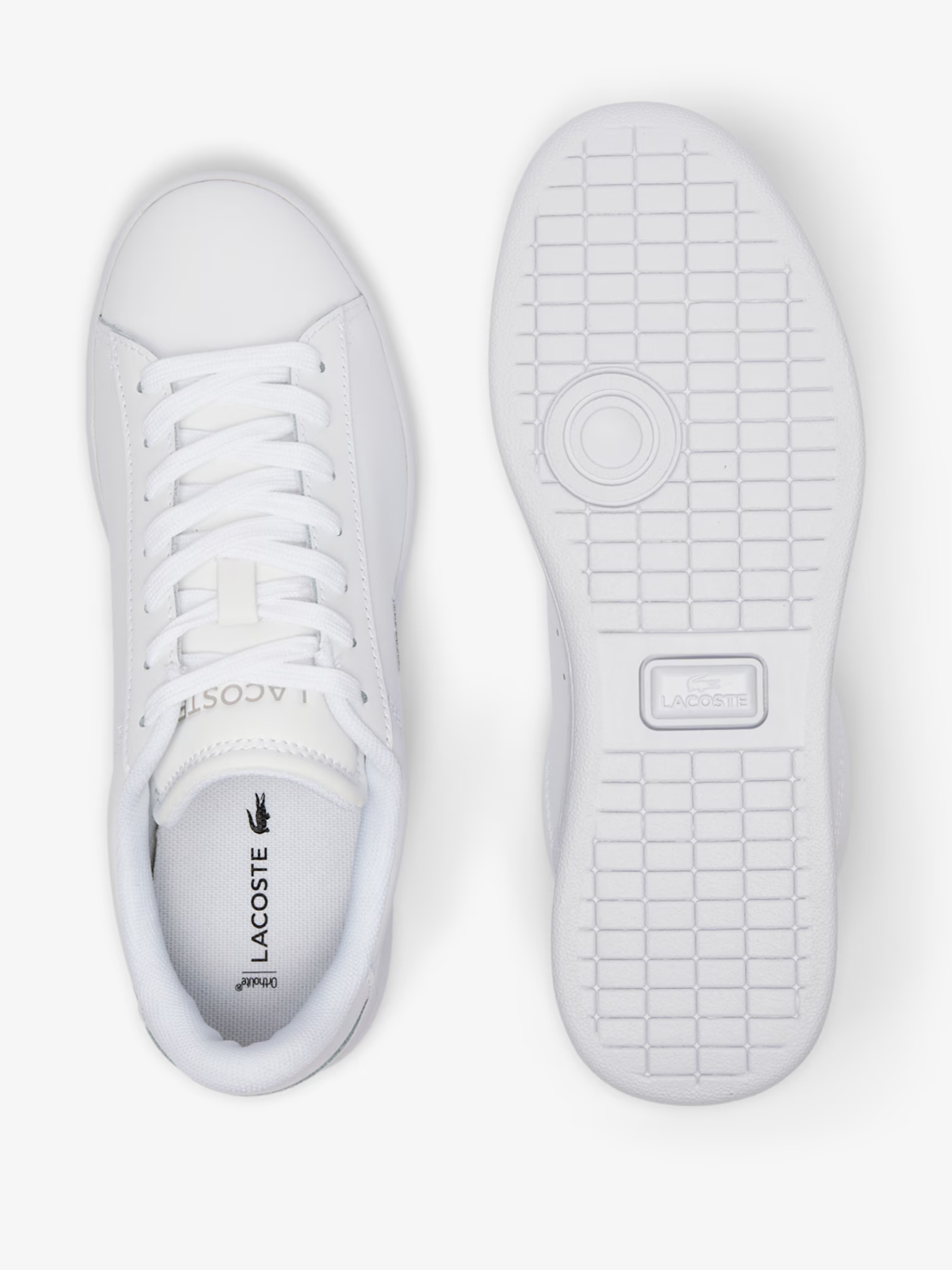LACOSTE WOMEN Carnaby Set Leather Sneakers White