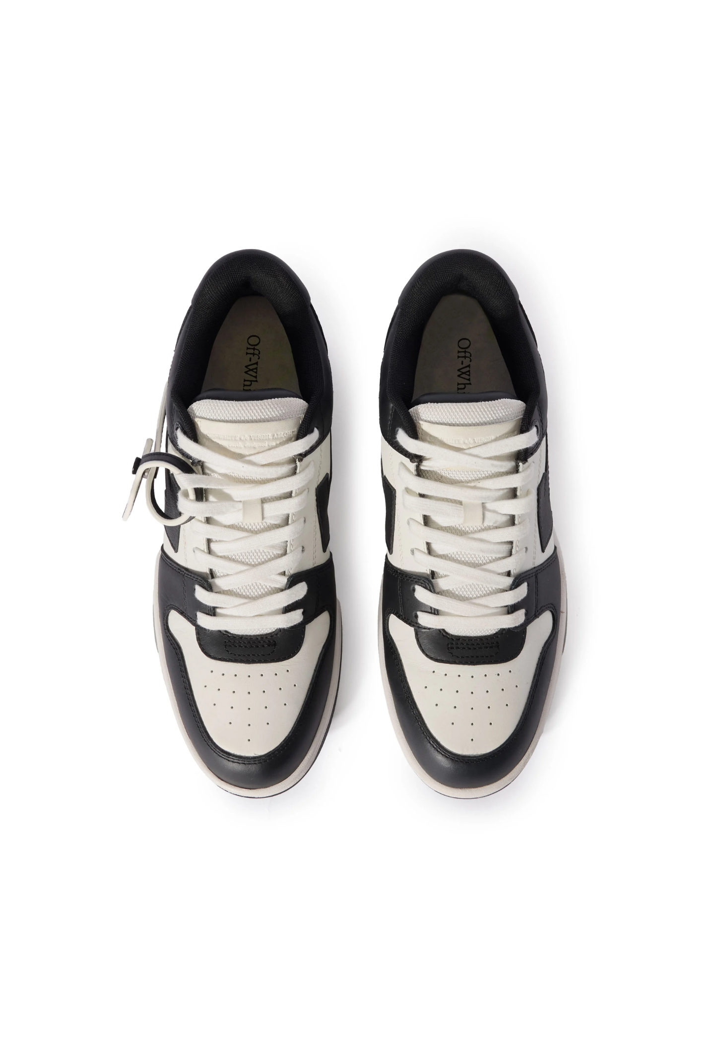 OFF WHITE MENS Out Of Office Sneakers Black/White