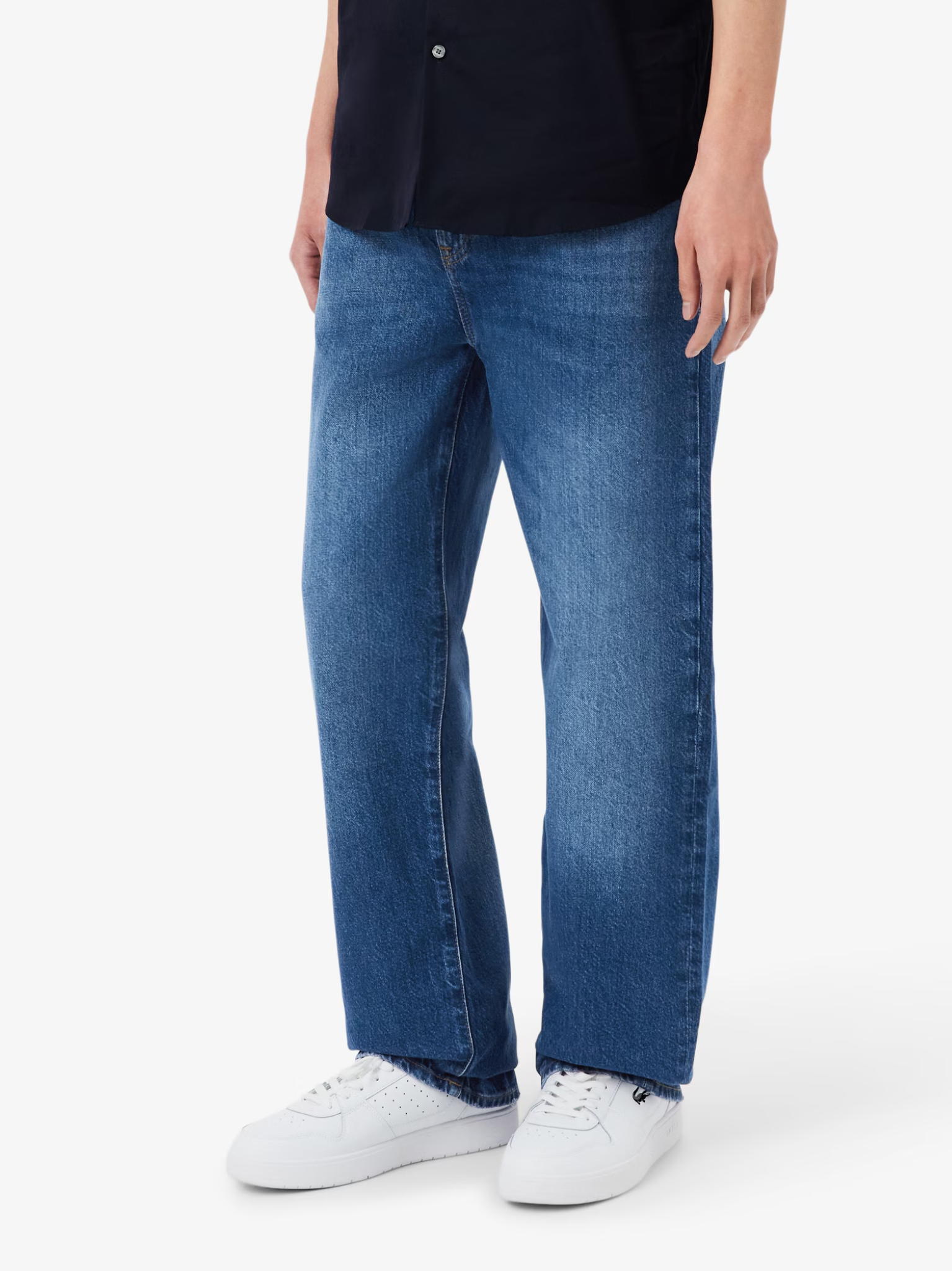 LACOSTE 5 Pocket Straight Cut Jeans Dark Blue