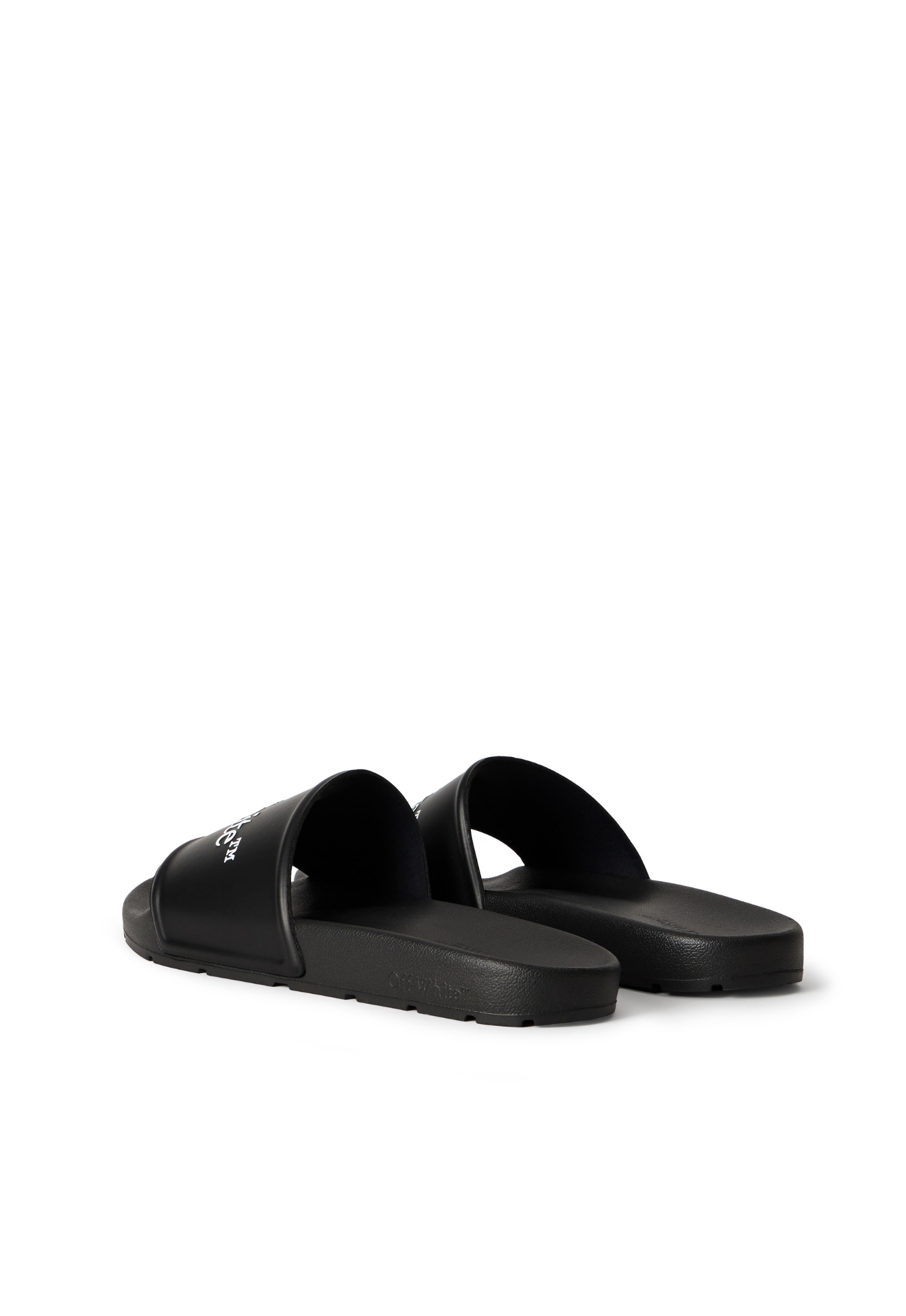 OFF WHITE MENS Bookish Sliders Black/White