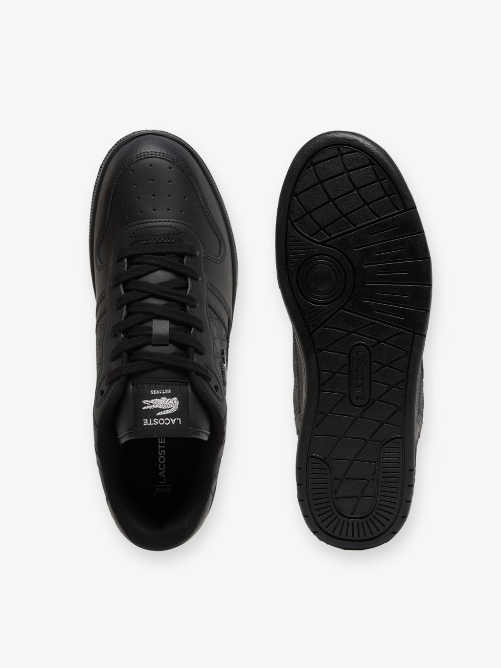 LACOSTE T-Clip Set Leather Sneakers Black