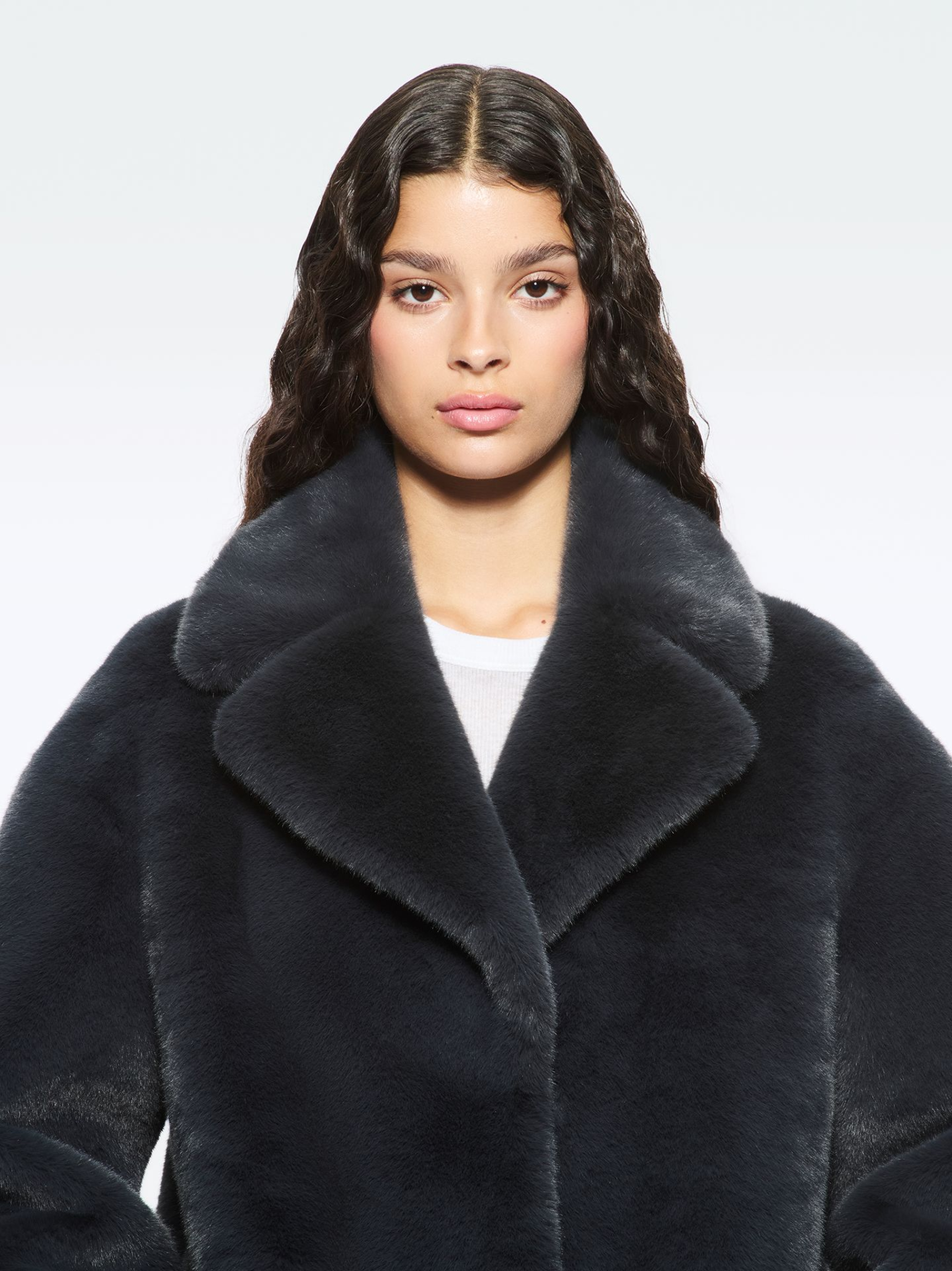 STAND STUDIO WOMEN Camille Cocoon Coat Graphite Grey