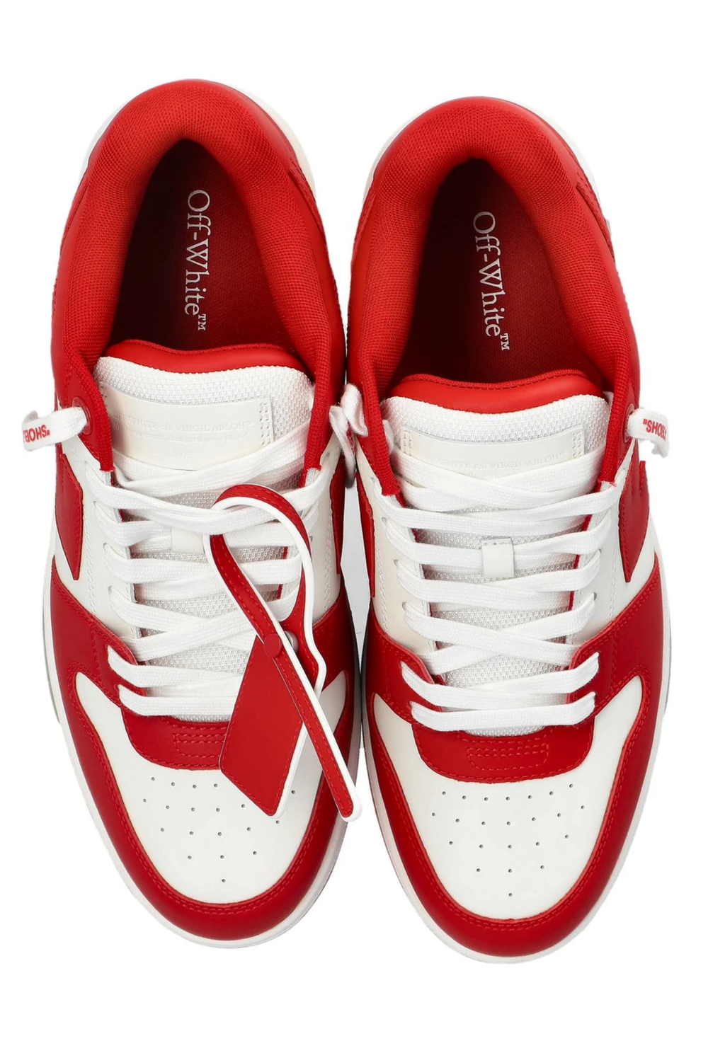 OFF WHITE MENS Out Of Office Sneakers White/Haute Red