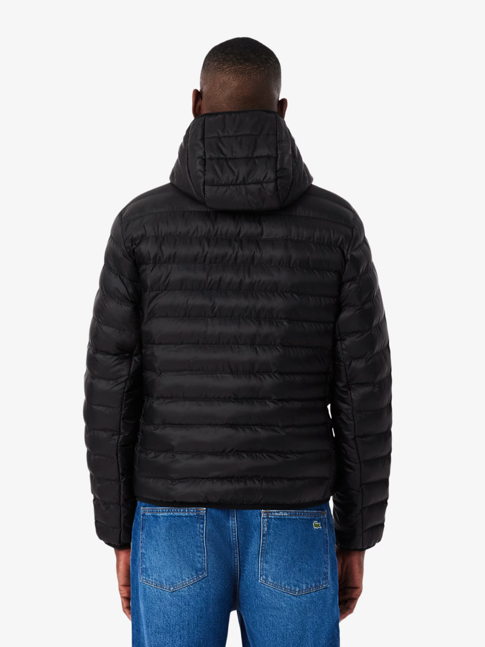 LACOSTE Water-Repellent Quilted Puffed Jacket Black