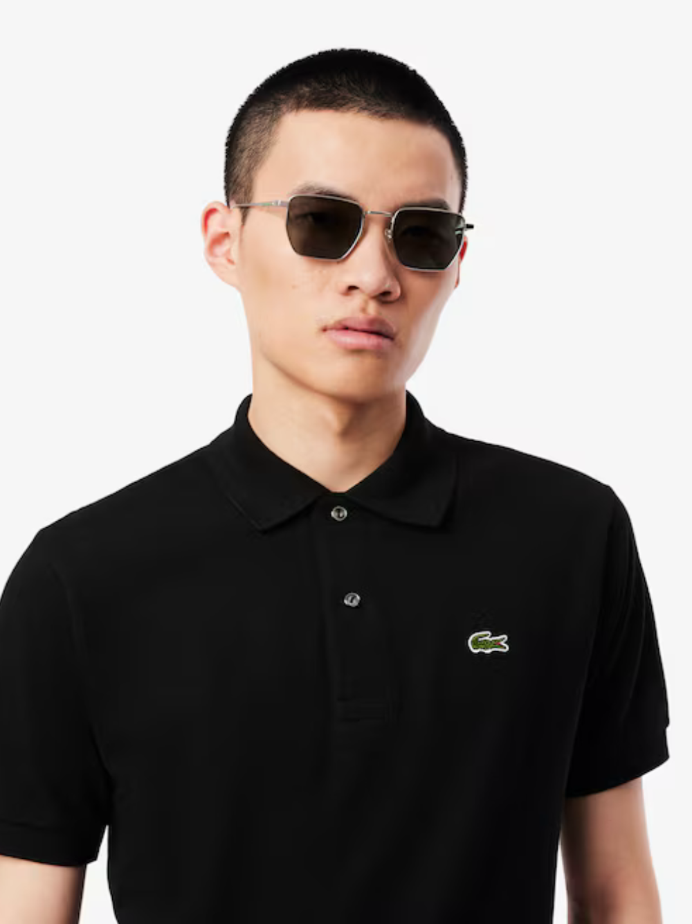 LACOSTE Classic Fit L.12.12 Original Polo Shirt Black