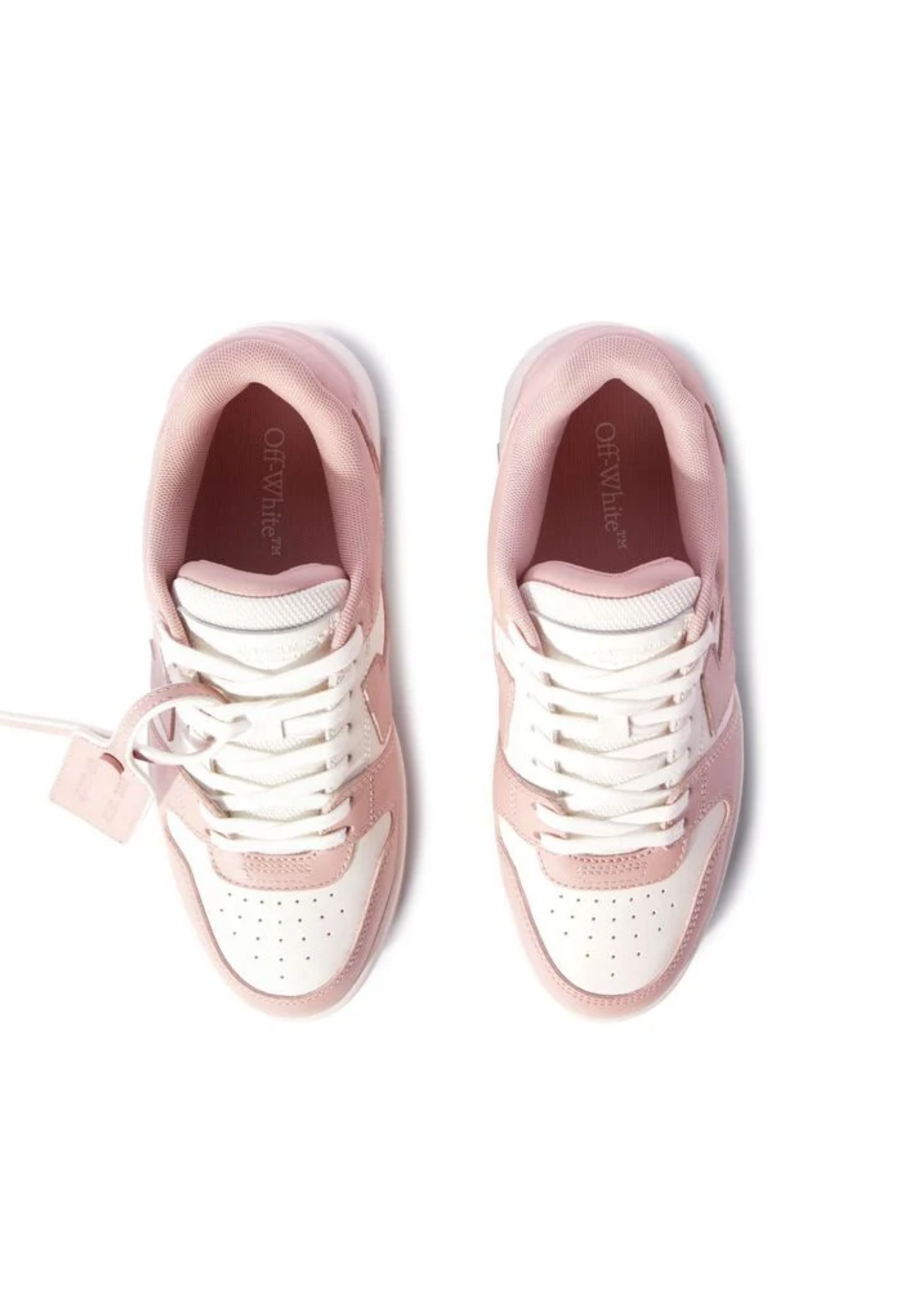 OFF WHITE WOMENS Out Of Office Sneakers White/Pink