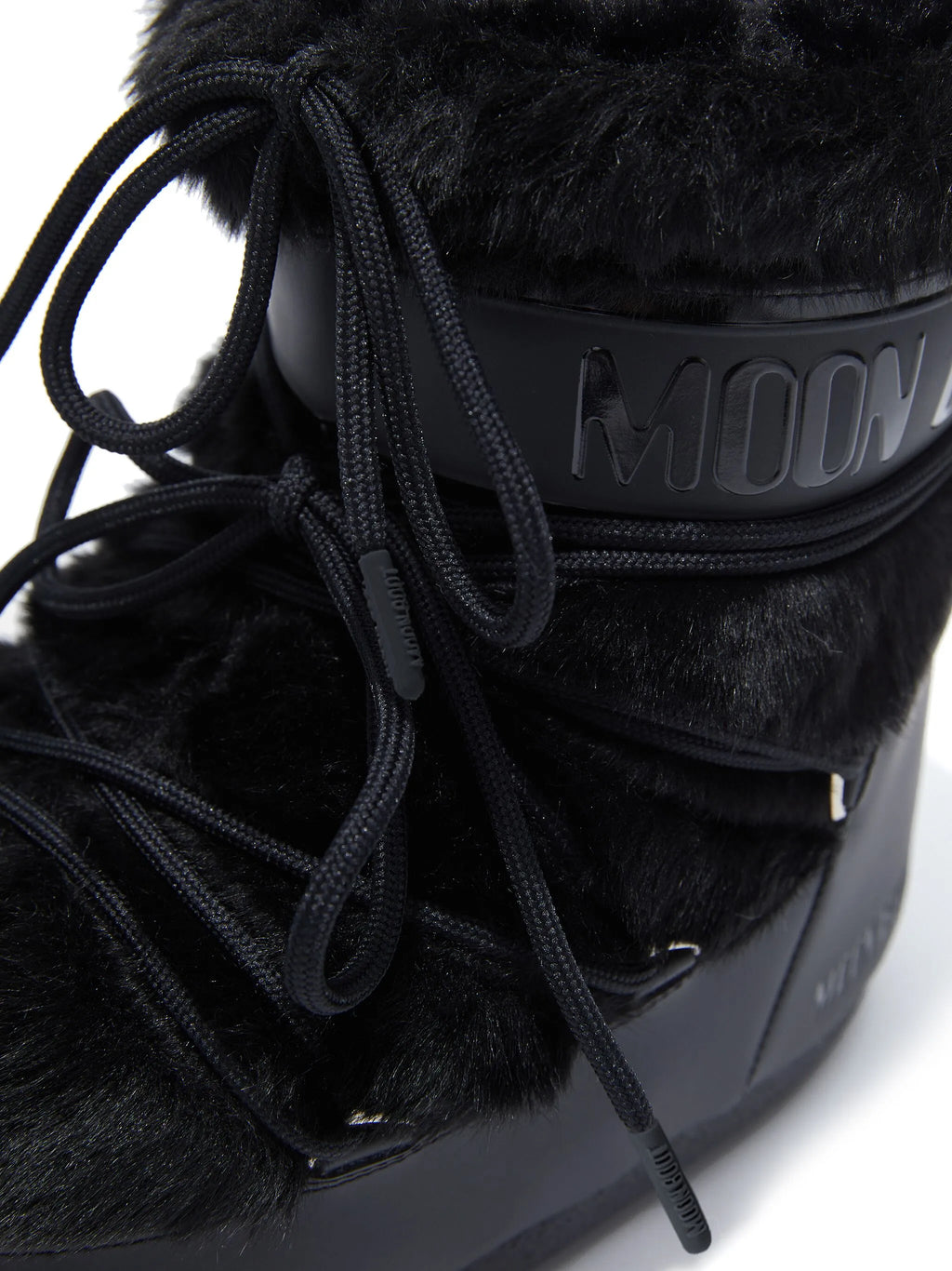 MOON BOOT Icon Low Faux-fur Boots Black