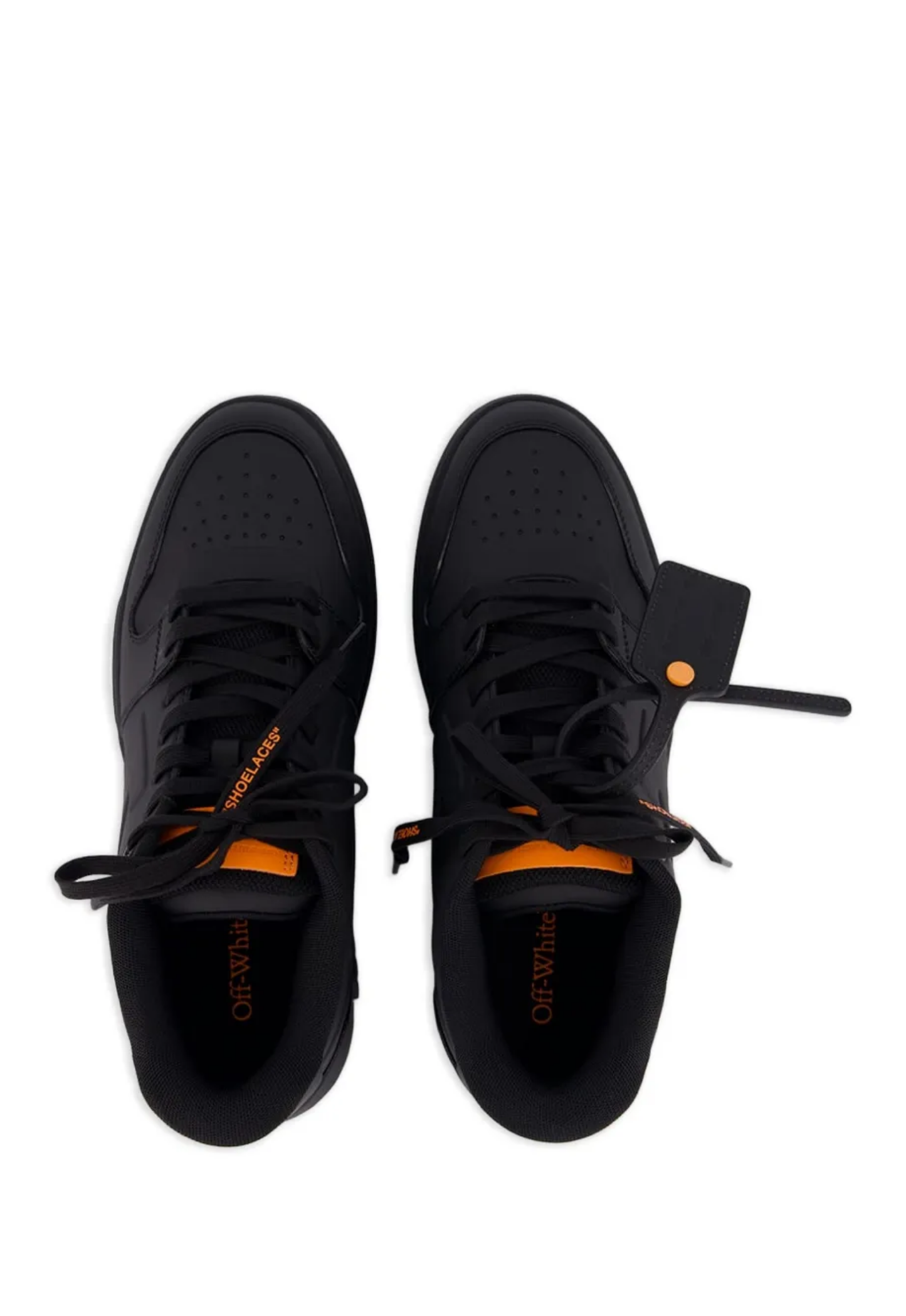 OFF WHITE MENS Out Of Office Molded Sneakers Black/Orange
