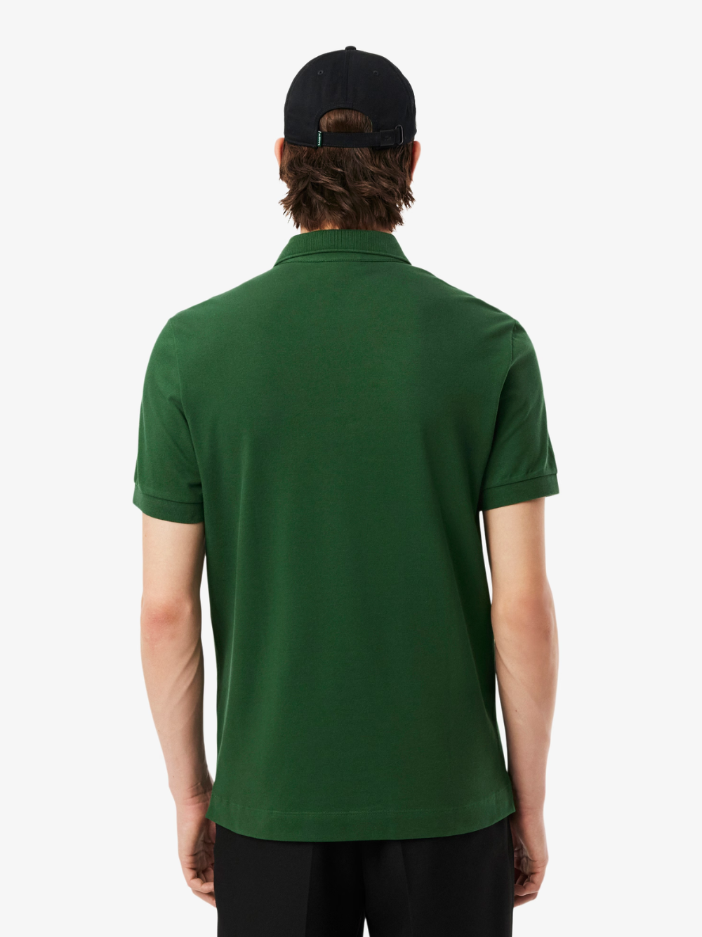 LACOSTE Regular Fit Paris Stretch Piqué Polo Shirt Pine Green