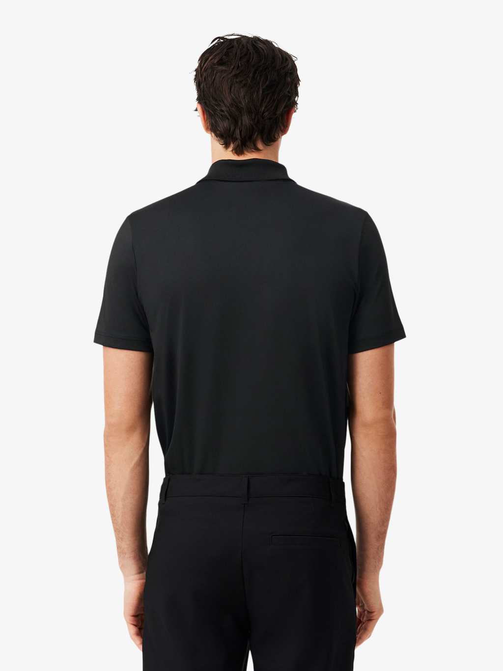 LACOSTE Ultra Dry Stretch Golf Polo Shirt Black