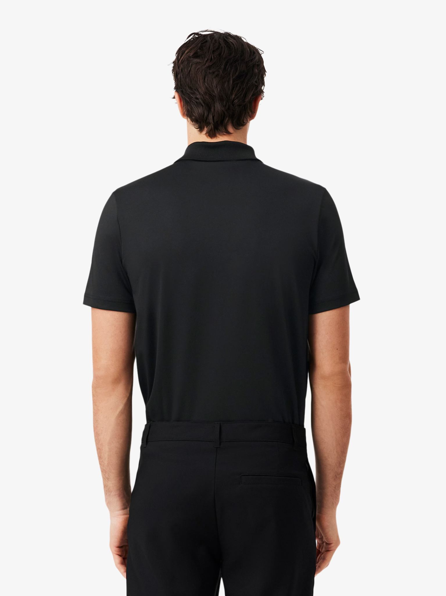 LACOSTE Ultra Dry Stretch Golf Polo Shirt Black