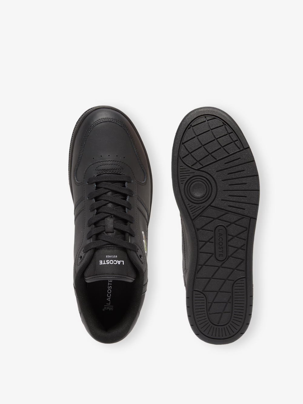 LACOSTE T-Clip Set Leather Sneakers Black