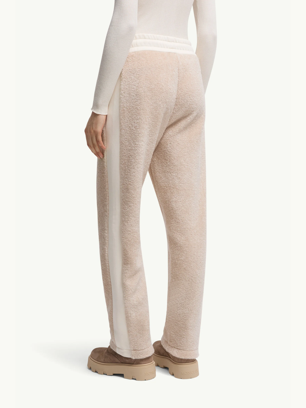 MONCLER WOMEN Teddy Sweatpants White