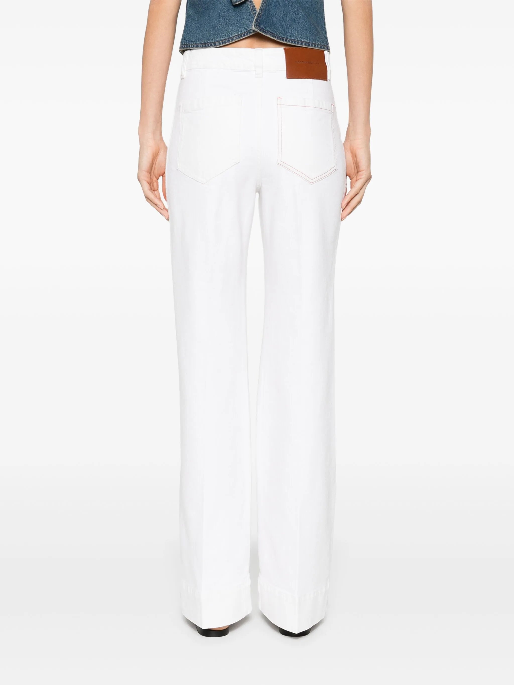 VICTORIA BECKHAM WOMEN Alina Flared Jeans Washed White