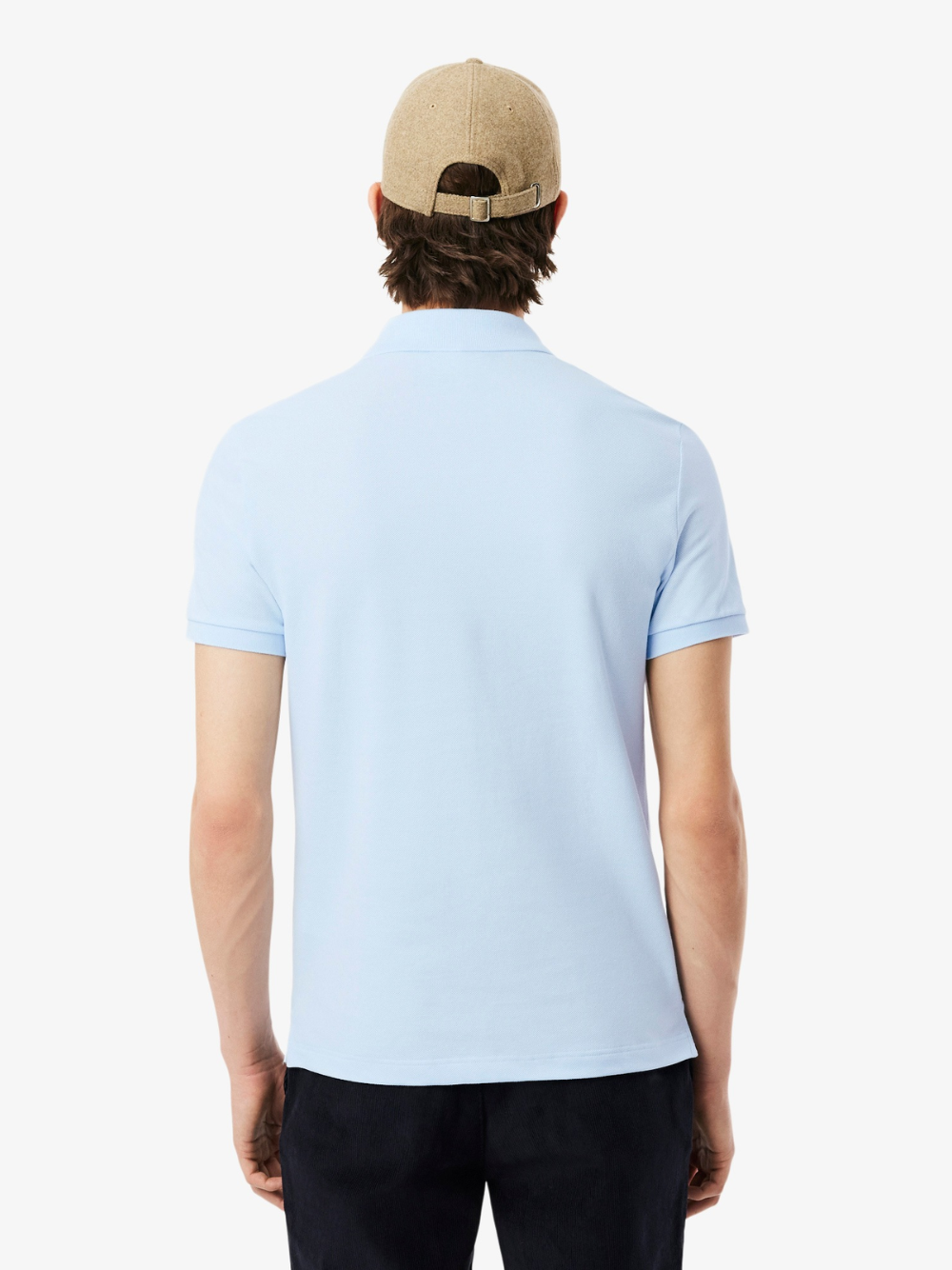 LACOSTE Slim Fit L.12.12 Piqué Polo Shirt Light Blue