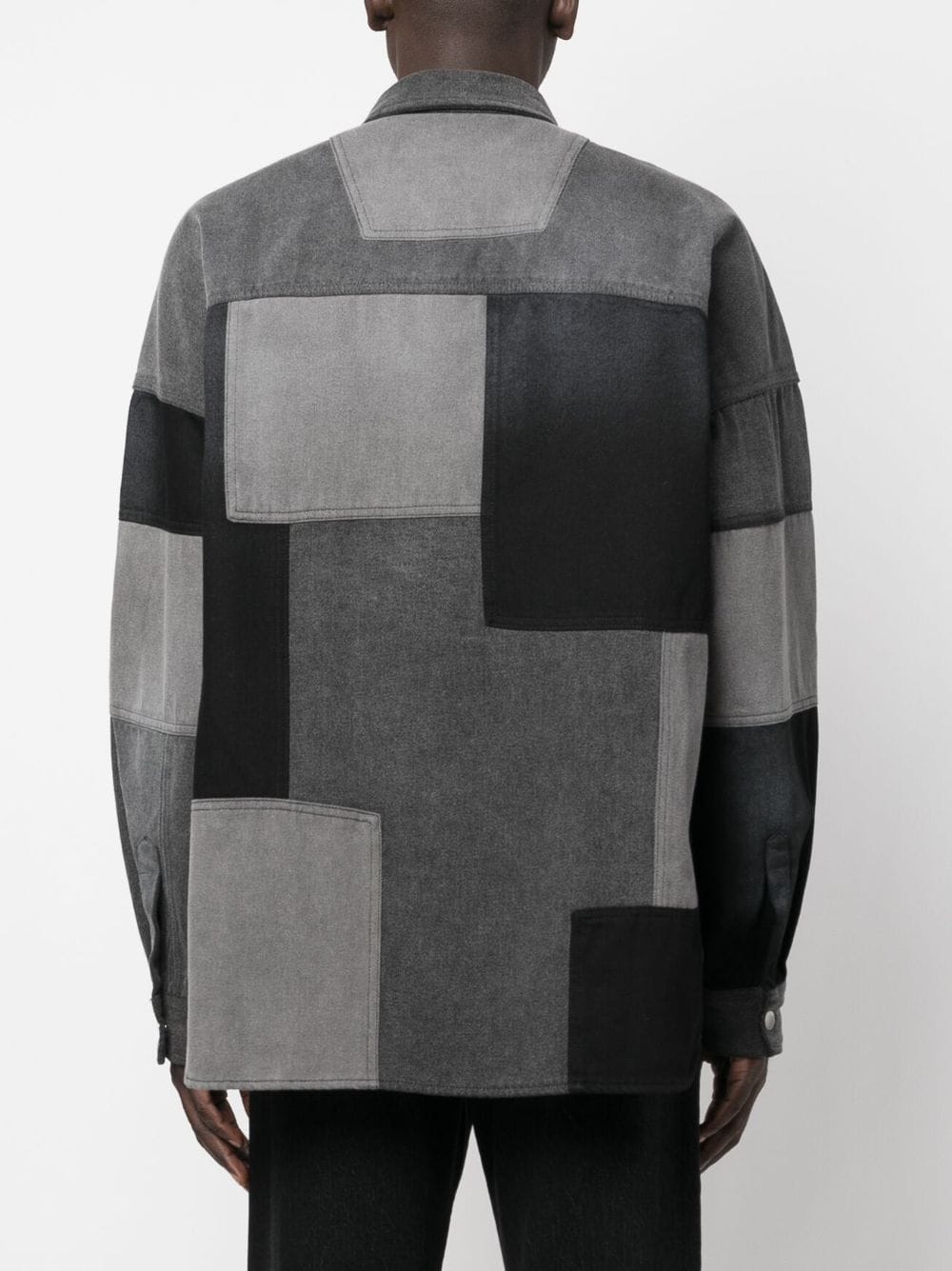 AMBUSH Patchwork Denim Shirt Black