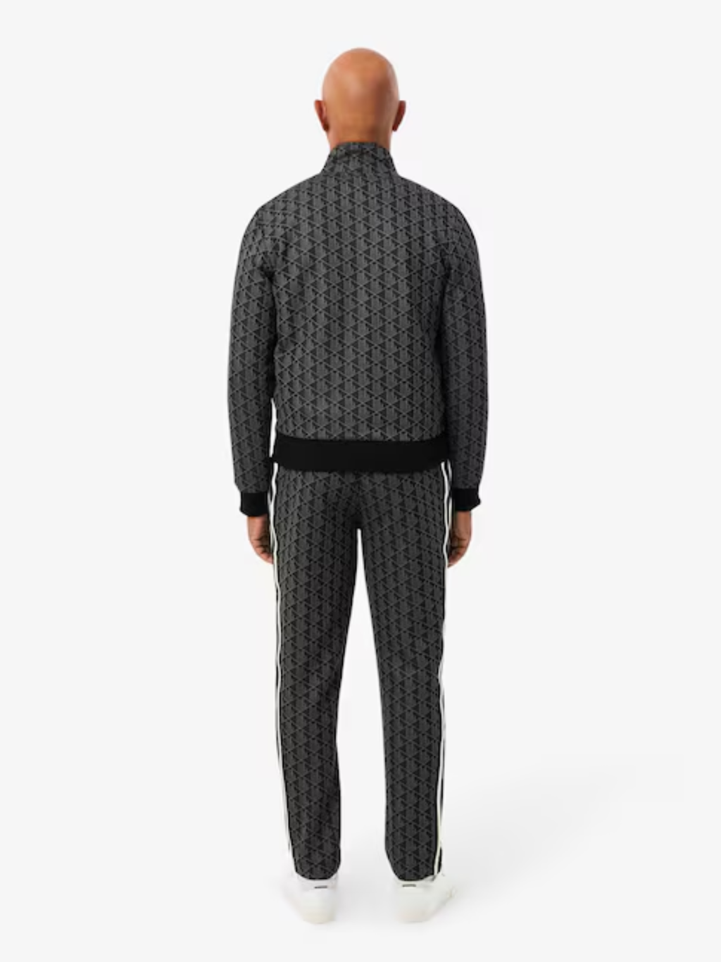 LACOSTE Paris Monogram Sweatpants Black/Grey
