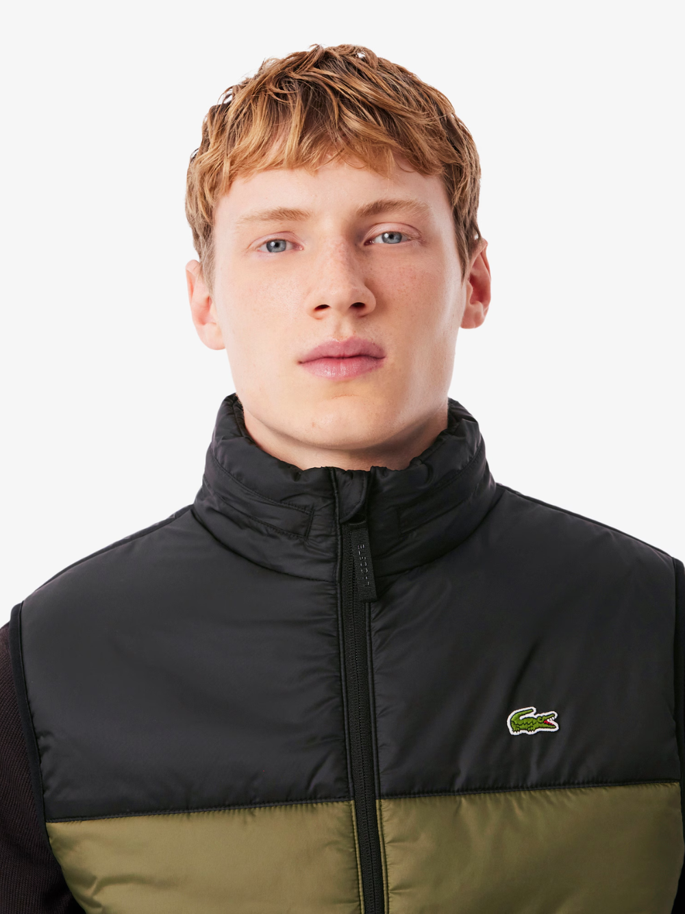 LACOSTE Sleeveless Water-Repellent Jacket Green