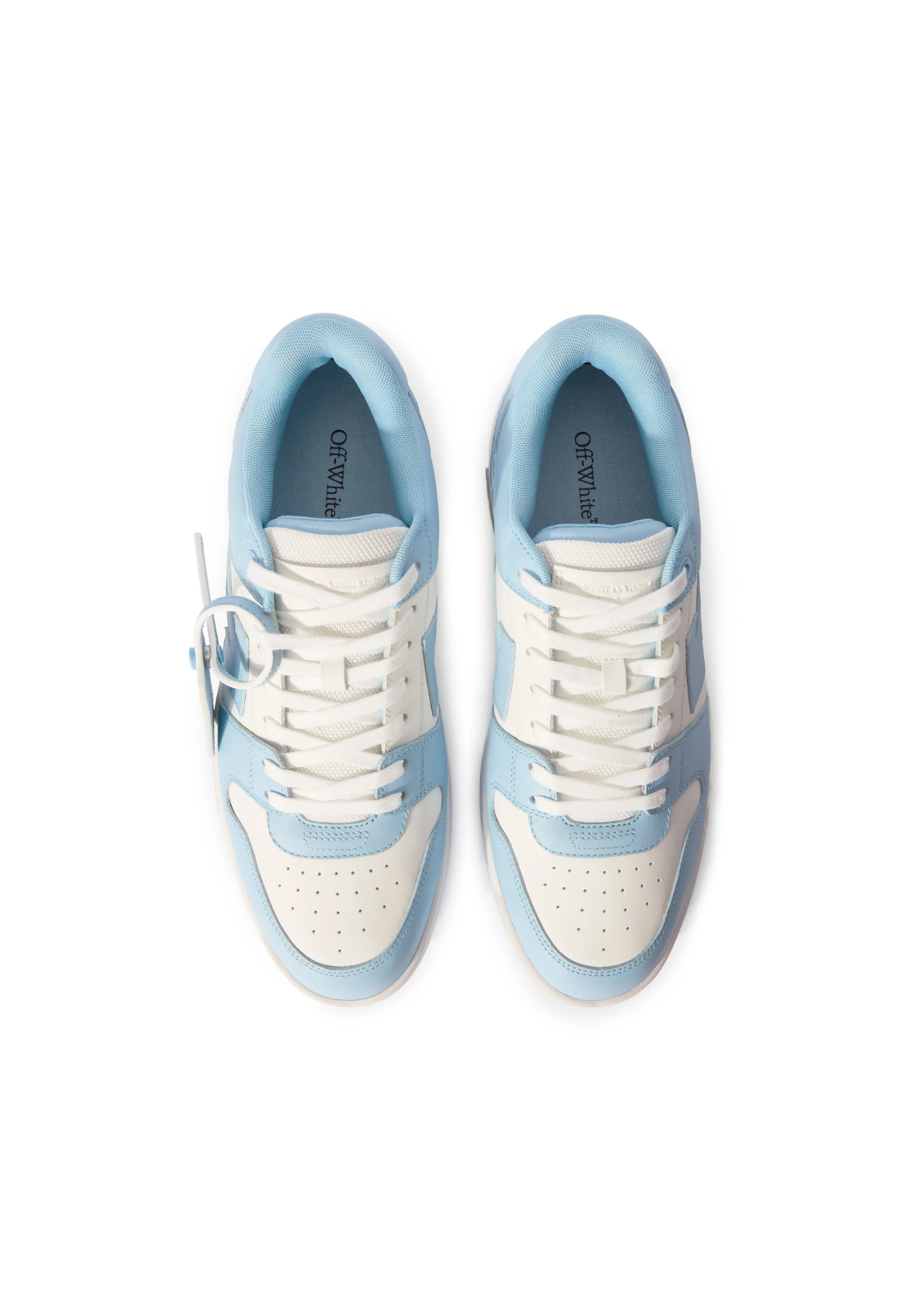 OFF WHITE MENS Out Of Office Sneakers White/Light Blue