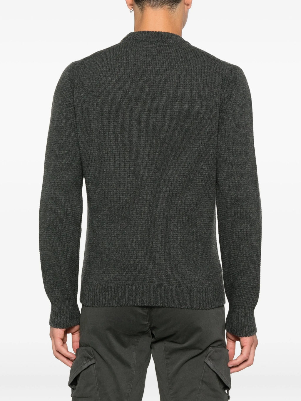 C.P COMPANY Chest Pocket Crewneck Sweater Dark Shadow Grey