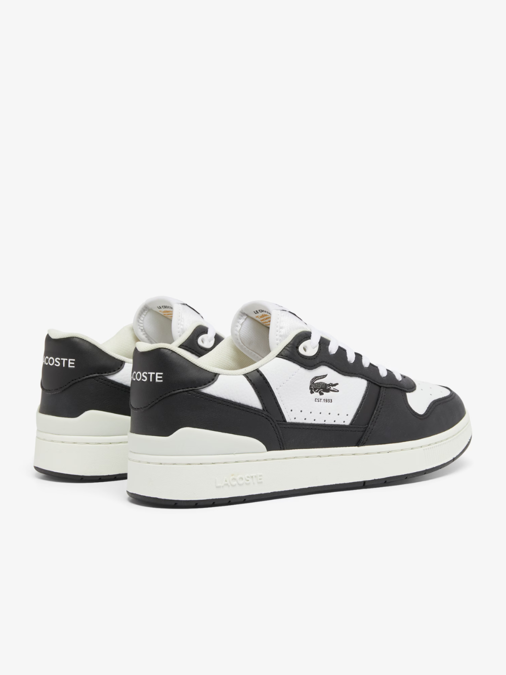 LACOSTE T-Clip Set Leather Sneakers White/Black