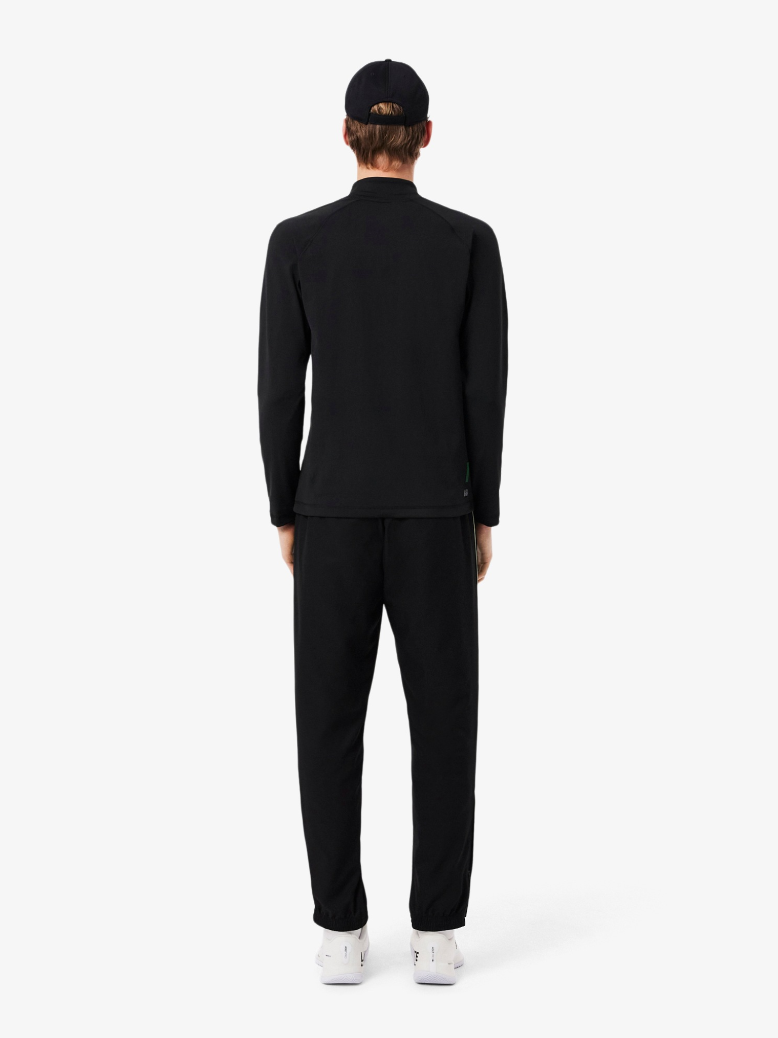 LACOSTE Water-Repellent Sport Sweatpants Black