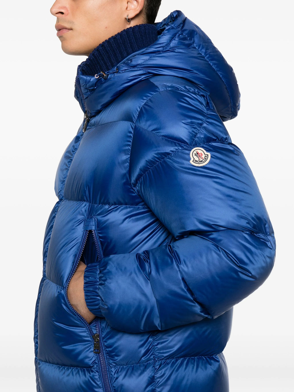 MONCLER Rivau Down Jacket Blue