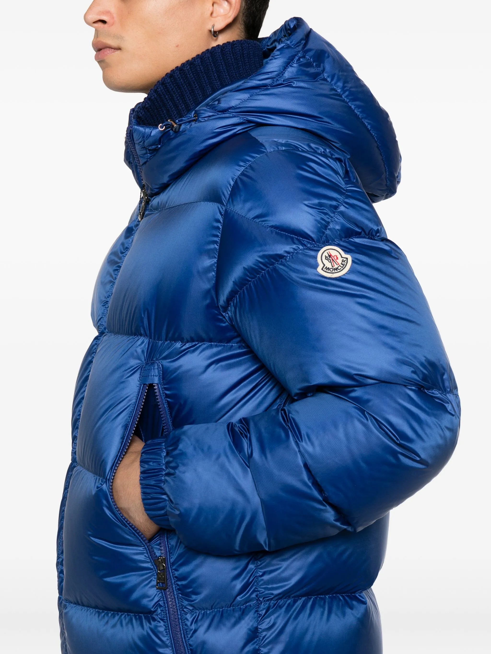 MONCLER Rivau Down Jacket Blue