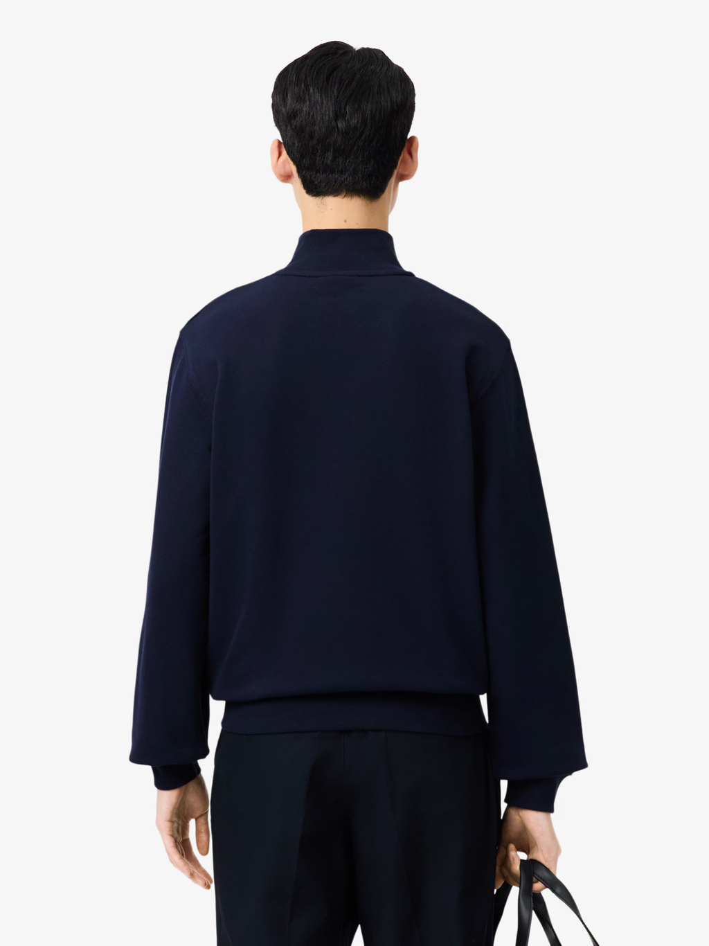 LACOSTE High Neck Zipped Fleece Sweatshirt Midnight Blue
