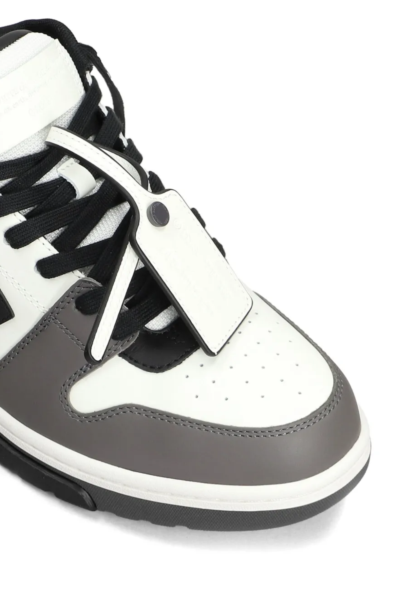 OFF WHITE MENS Out Of Office Sneakers Dark Grey/Black
