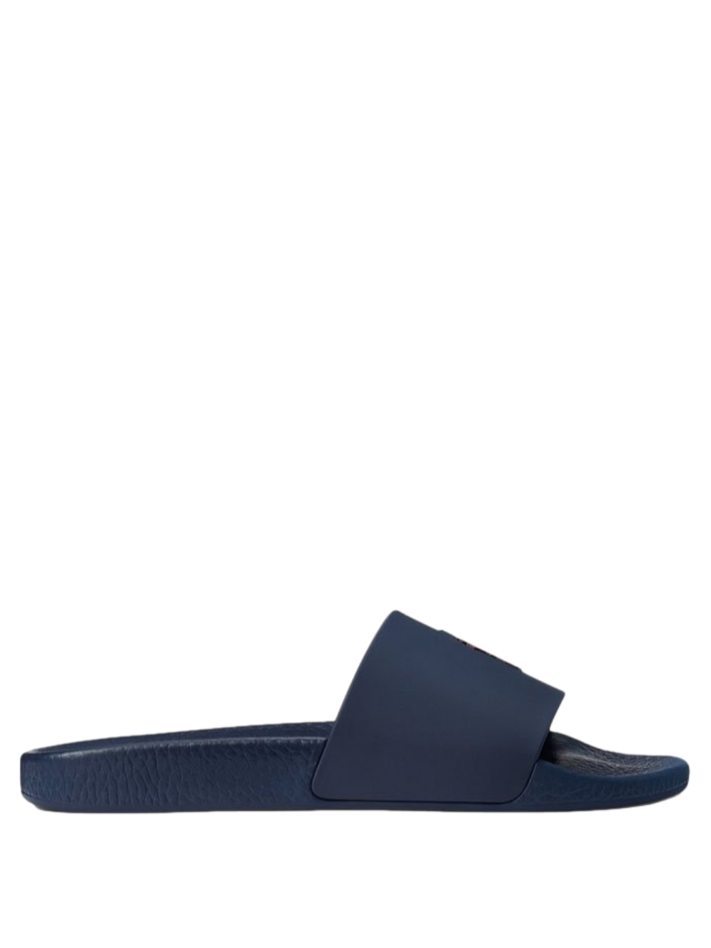 RALPH LAUREN Signature Pony Slides Navy/Red