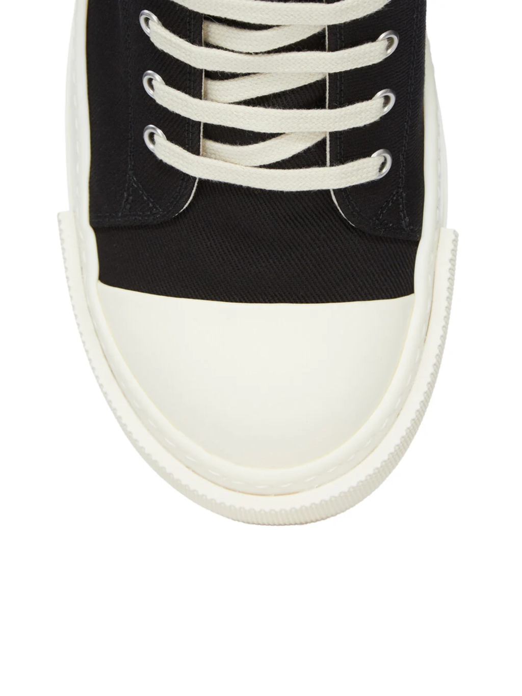RICK OWENS DRKSHDW Extreme Low Sneakers Black/Milk