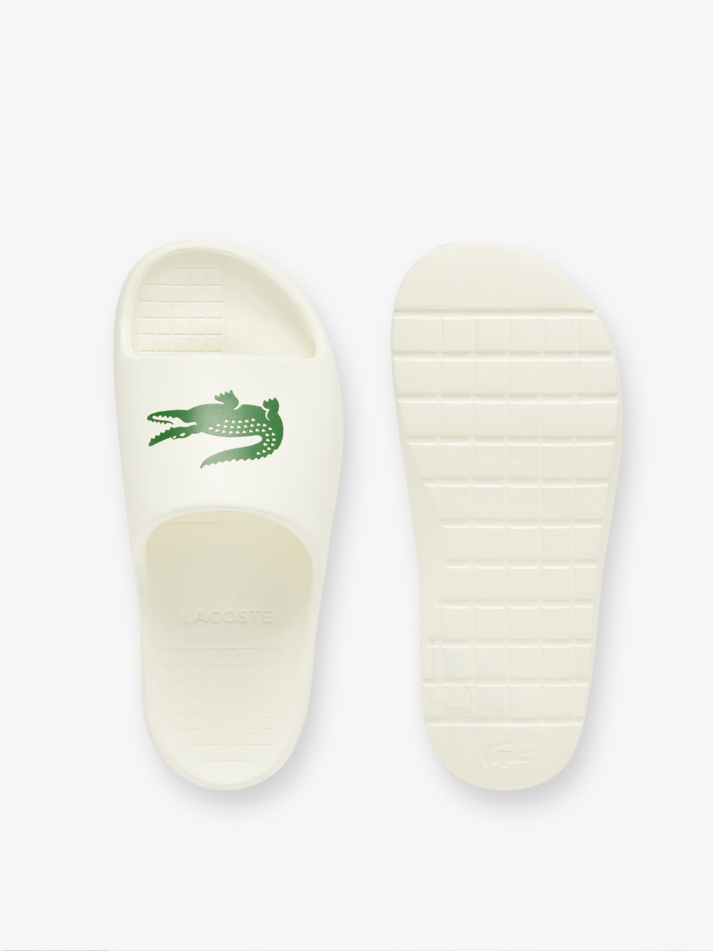 LACOSTE Serve Slide 2.0 Off White/Dark Green