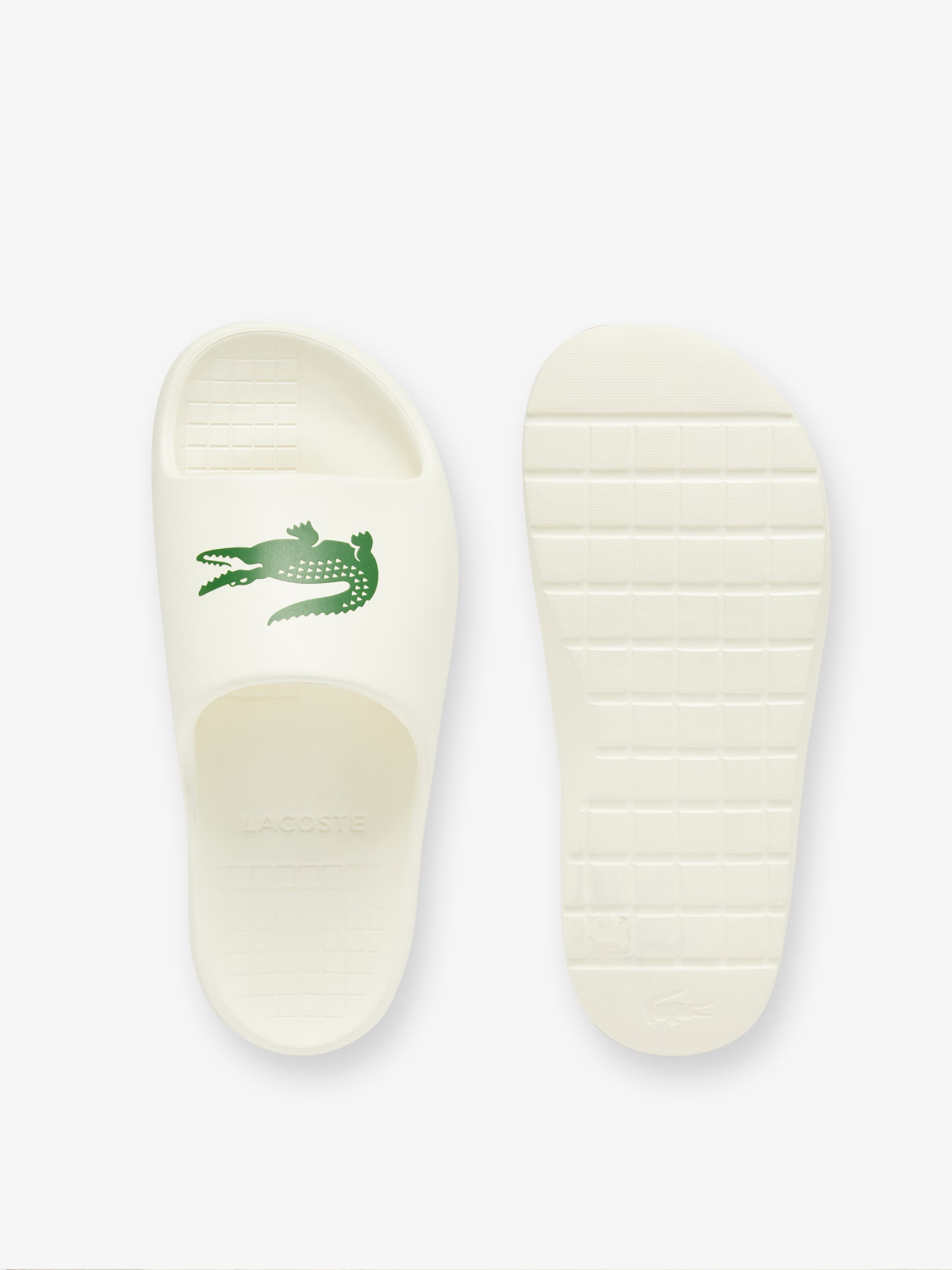 LACOSTE Serve Slide 2.0 Off White/Dark Green
