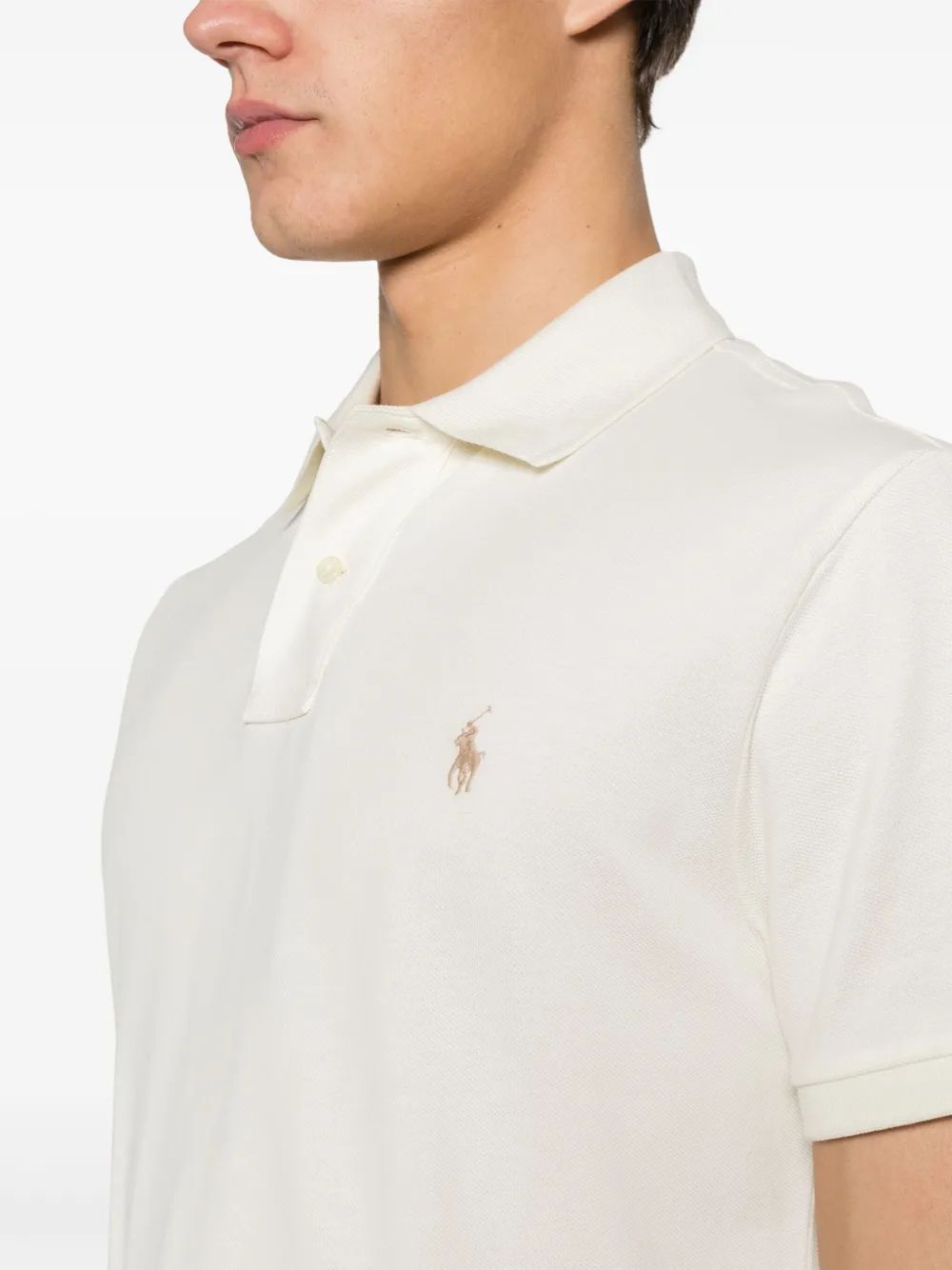 RALPH LAUREN The Iconic Mesh Polo Parchment Cream