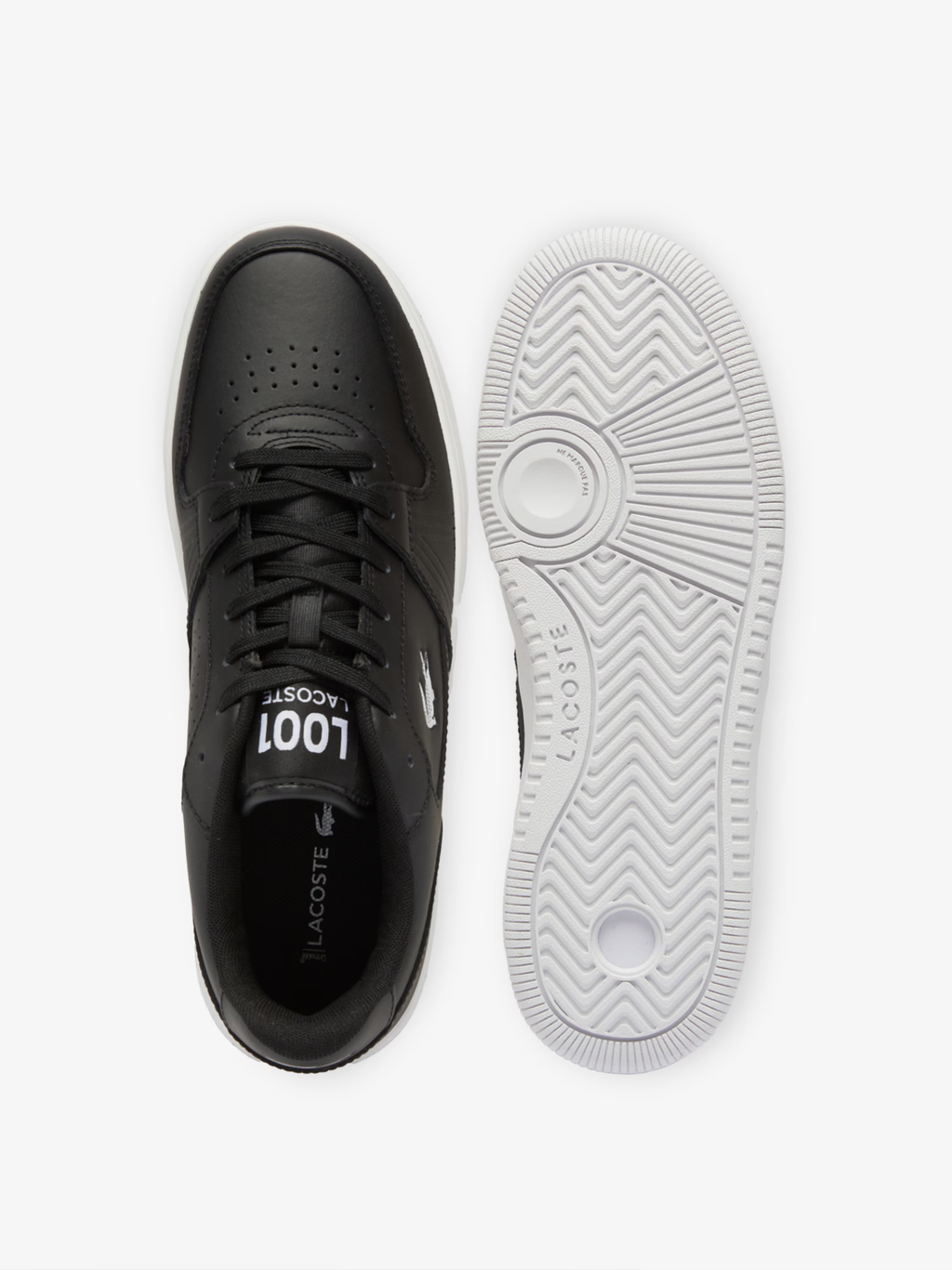 LACOSTE L001 Set Leather Sneakers Black/White