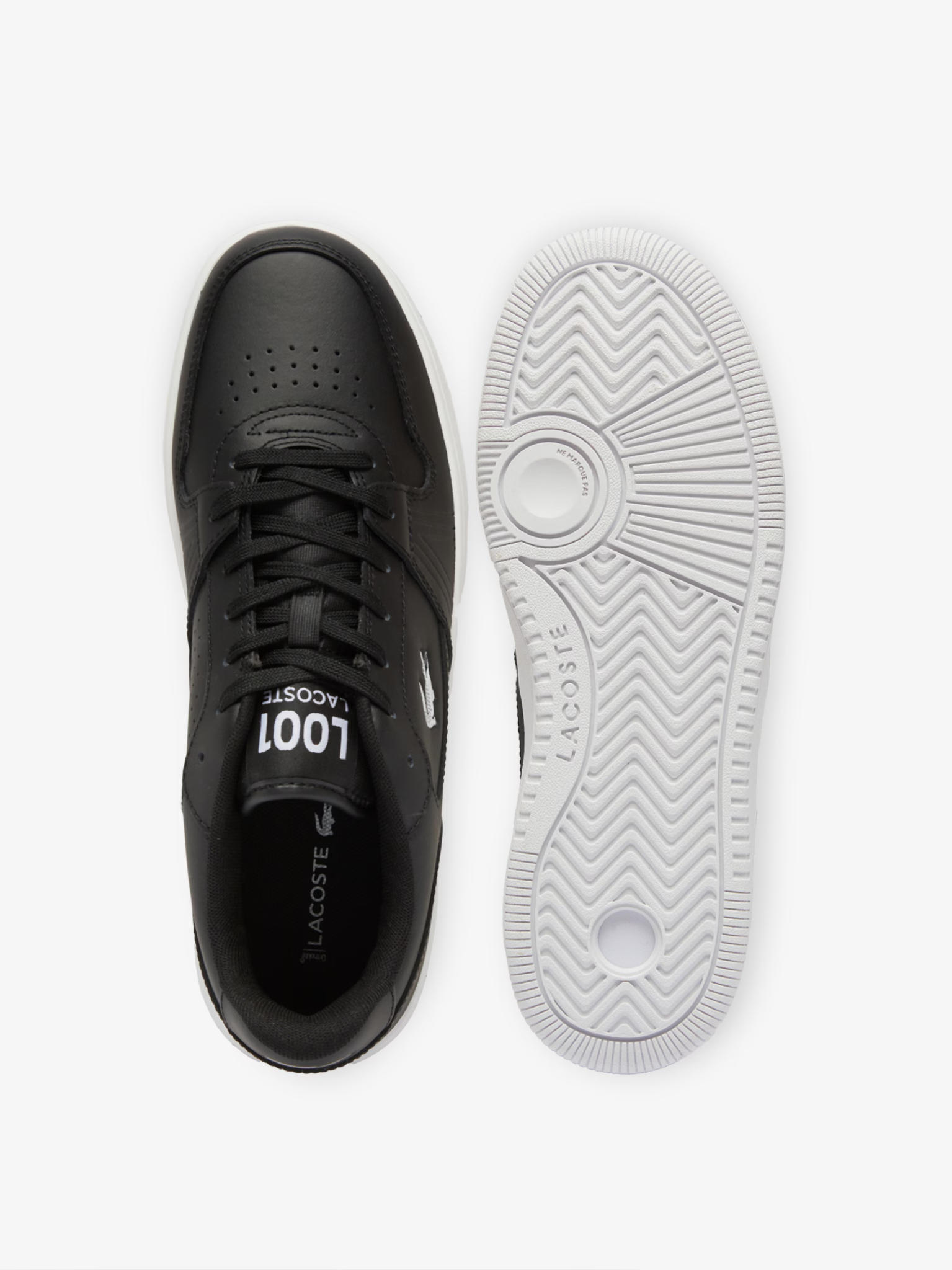 LACOSTE L001 Set Leather Sneakers Black/White