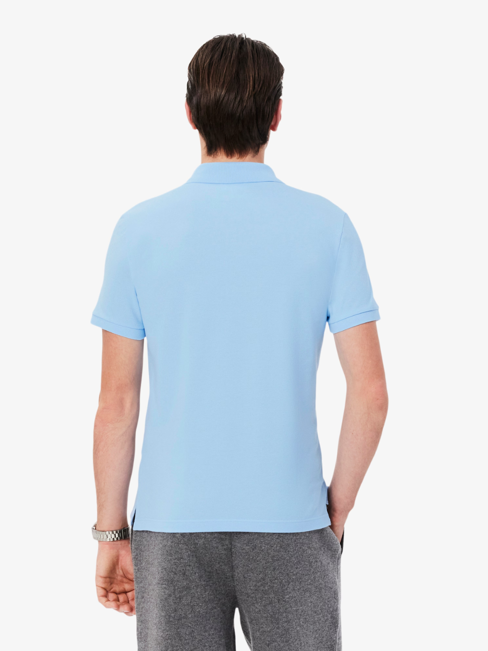 LACOSTE Slim Fit L.12.12 Piqué Polo Shirt Pale Blue