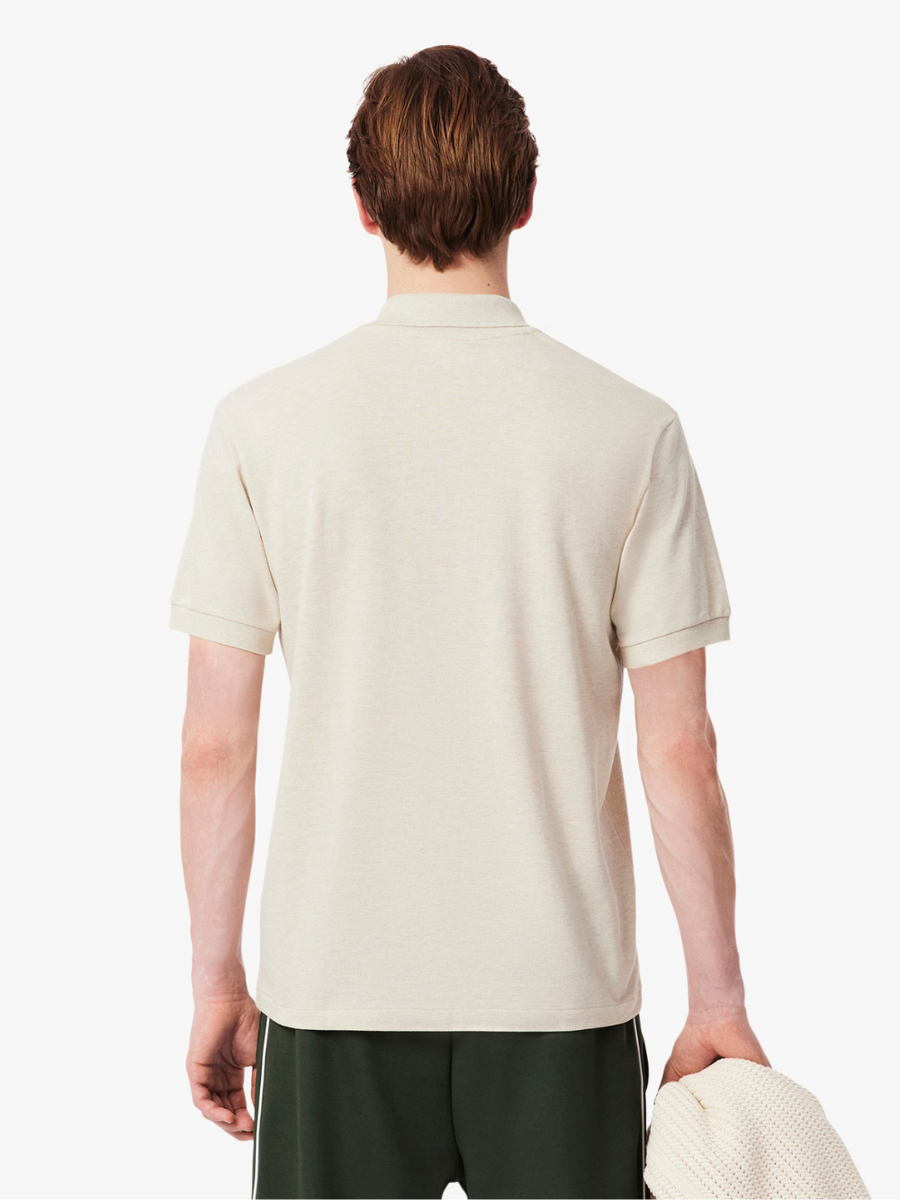 LACOSTE Classic Fit L.12.12 Marl Polo Shirt Heathered Grey