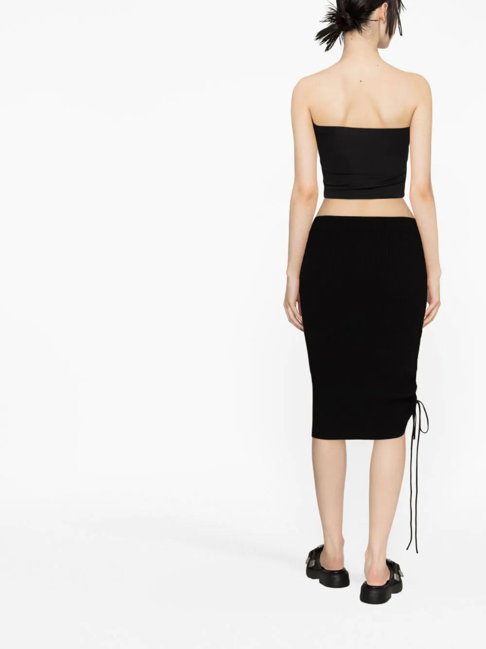 OFF-WHITE WOMEN Vanice Lace Up Skirt Black